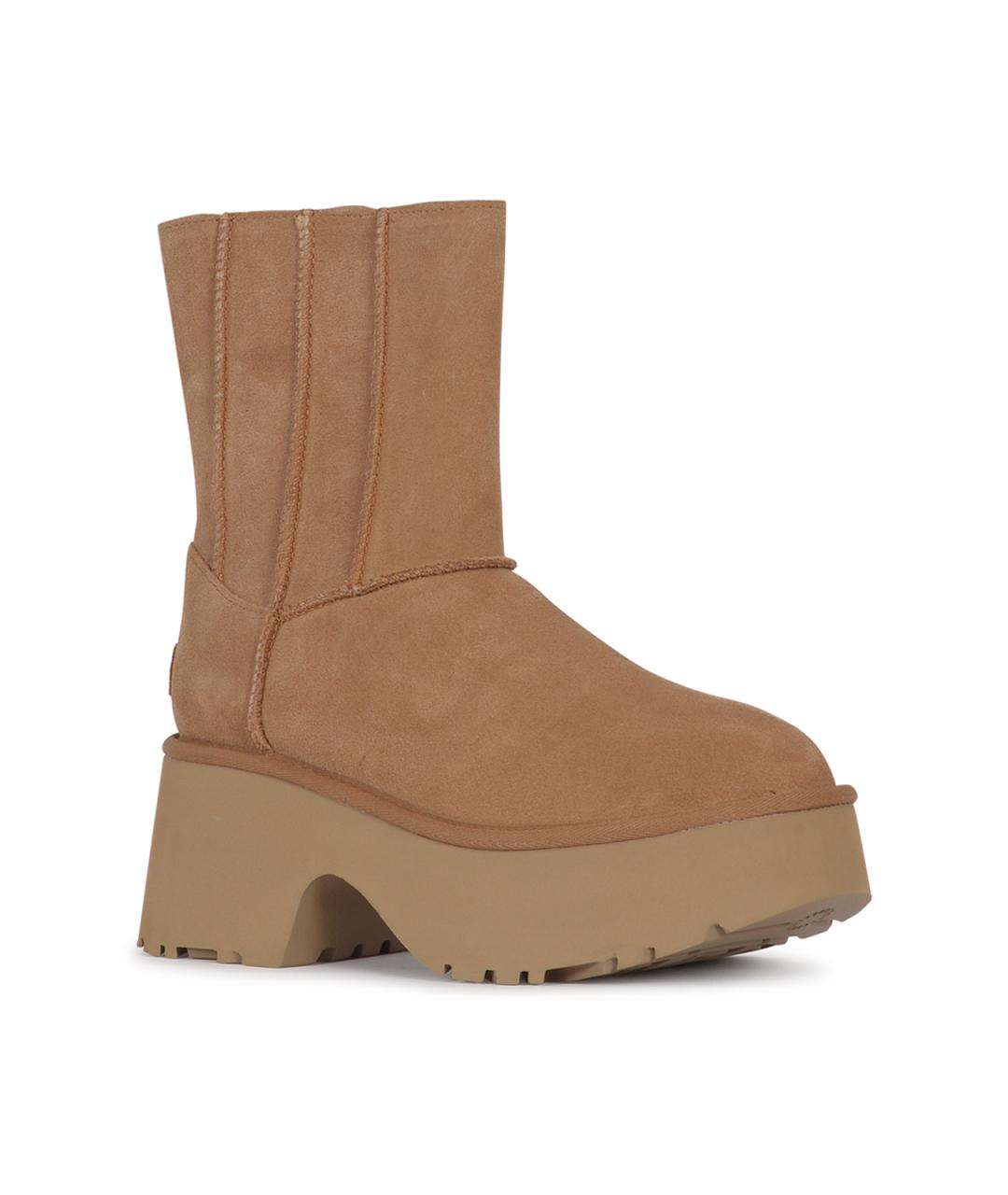 UGG Коричневые нубуковые сапоги, фото 2