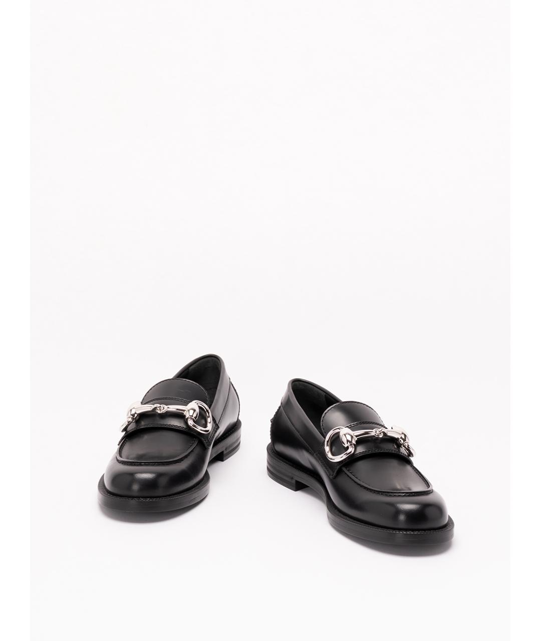 GUCCI Черные кожаные лоферы, фото 2