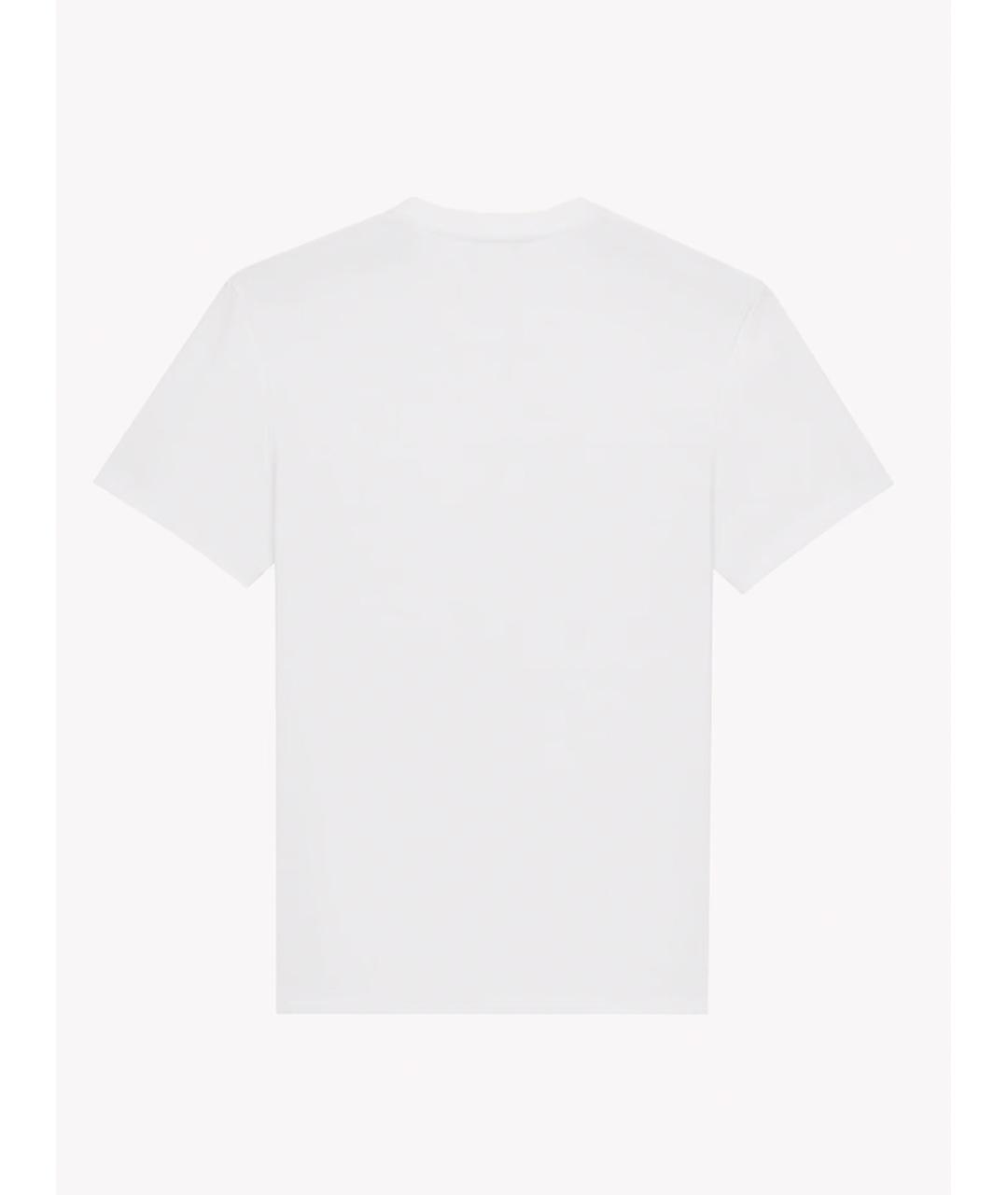 SAINT LAURENT Белая хлопковая футболка, фото 2