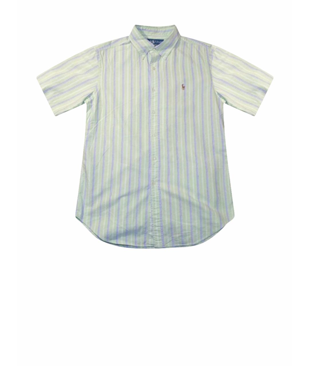 POLO RALPH LAUREN Салатовая хлопковая кэжуал рубашка, фото 1