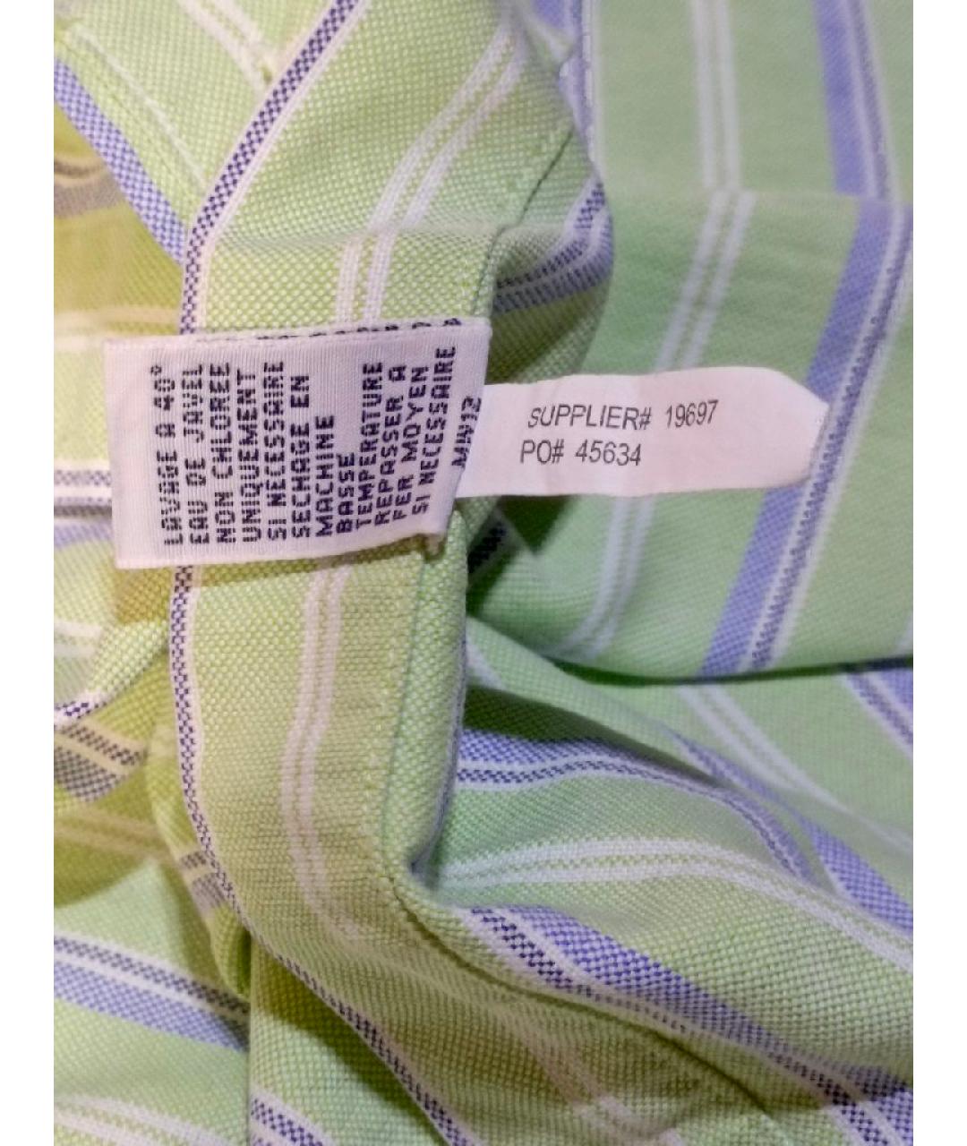POLO RALPH LAUREN Салатовая хлопковая кэжуал рубашка, фото 6