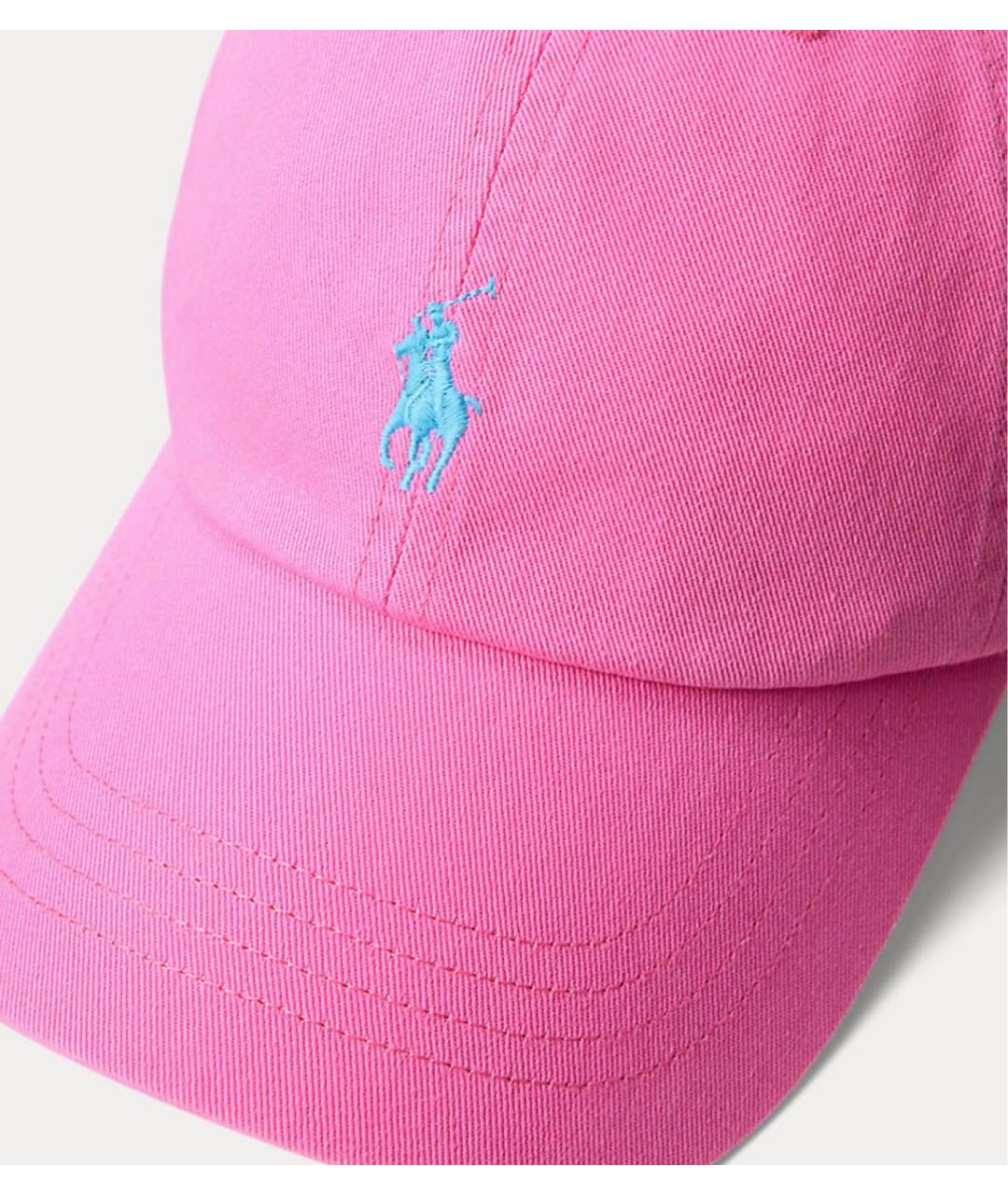 POLO RALPH LAUREN Розовая хлопковая кепка, фото 3