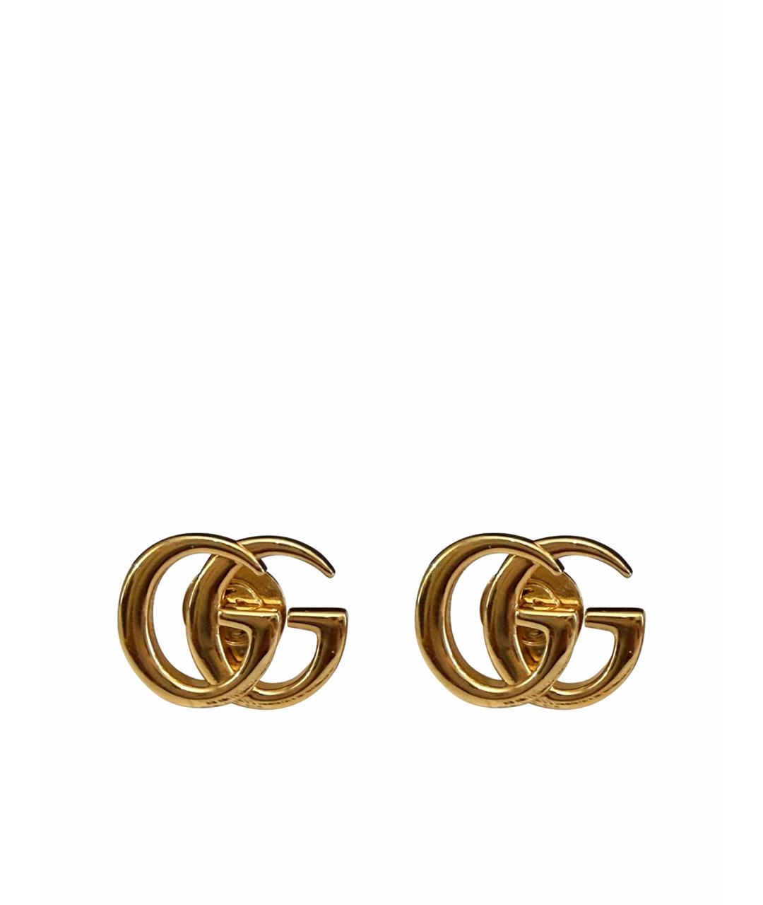 GUCCI Золотые латунные серьги, фото 1