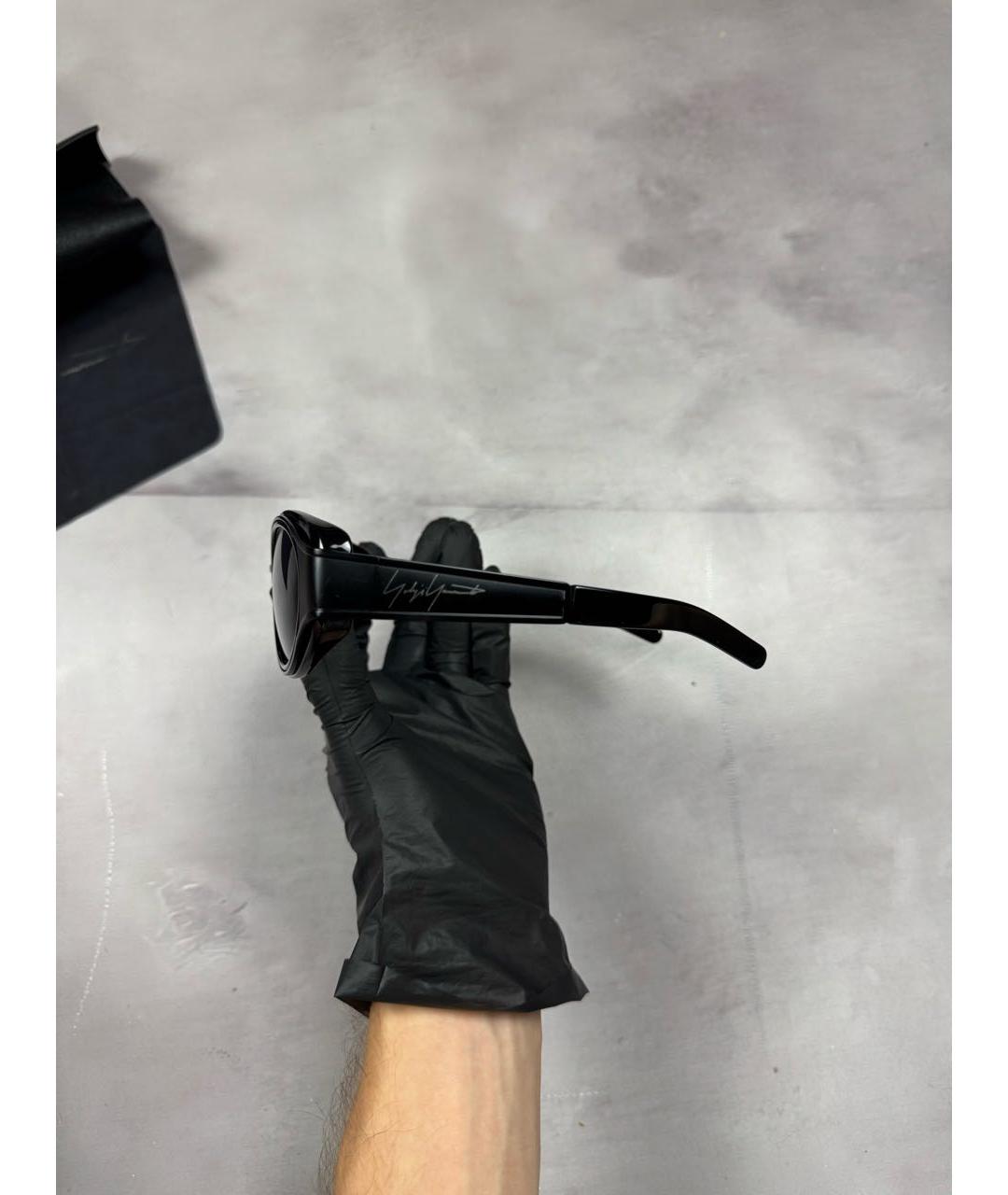 YOHJI YAMAMOTO Черные солнцезащитные очки, фото 3
