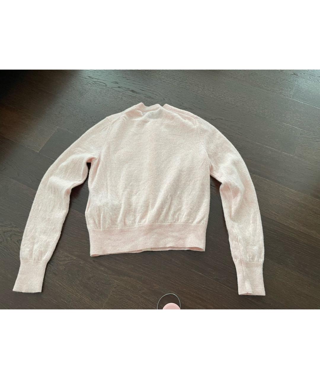 ACNE STUDIOS Розовый шерстяной кардиган, фото 7