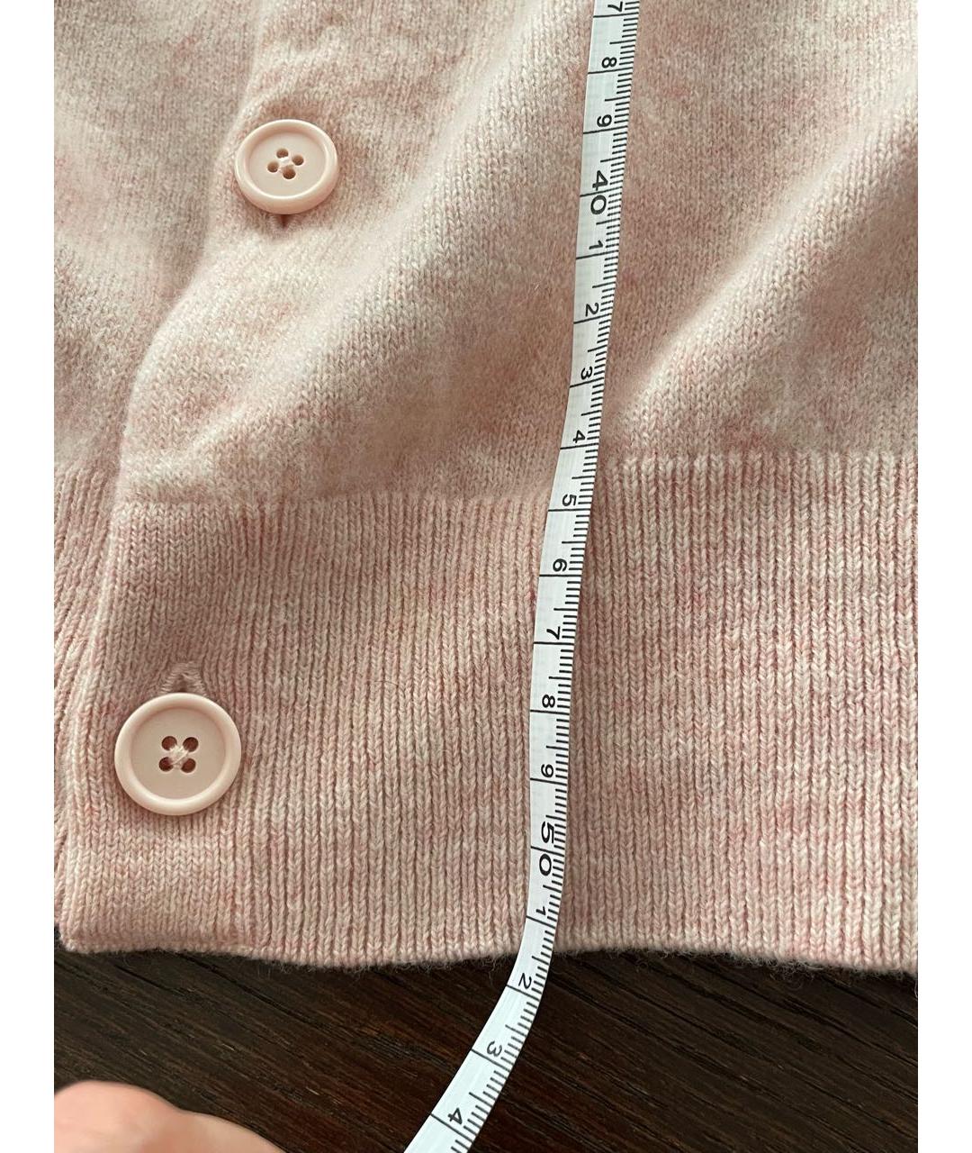 ACNE STUDIOS Розовый шерстяной кардиган, фото 4