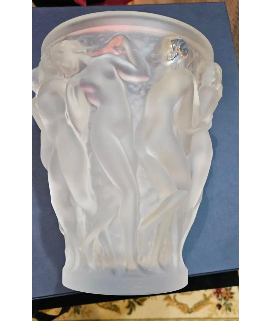 LALIQUE Белая ваза, фото 2