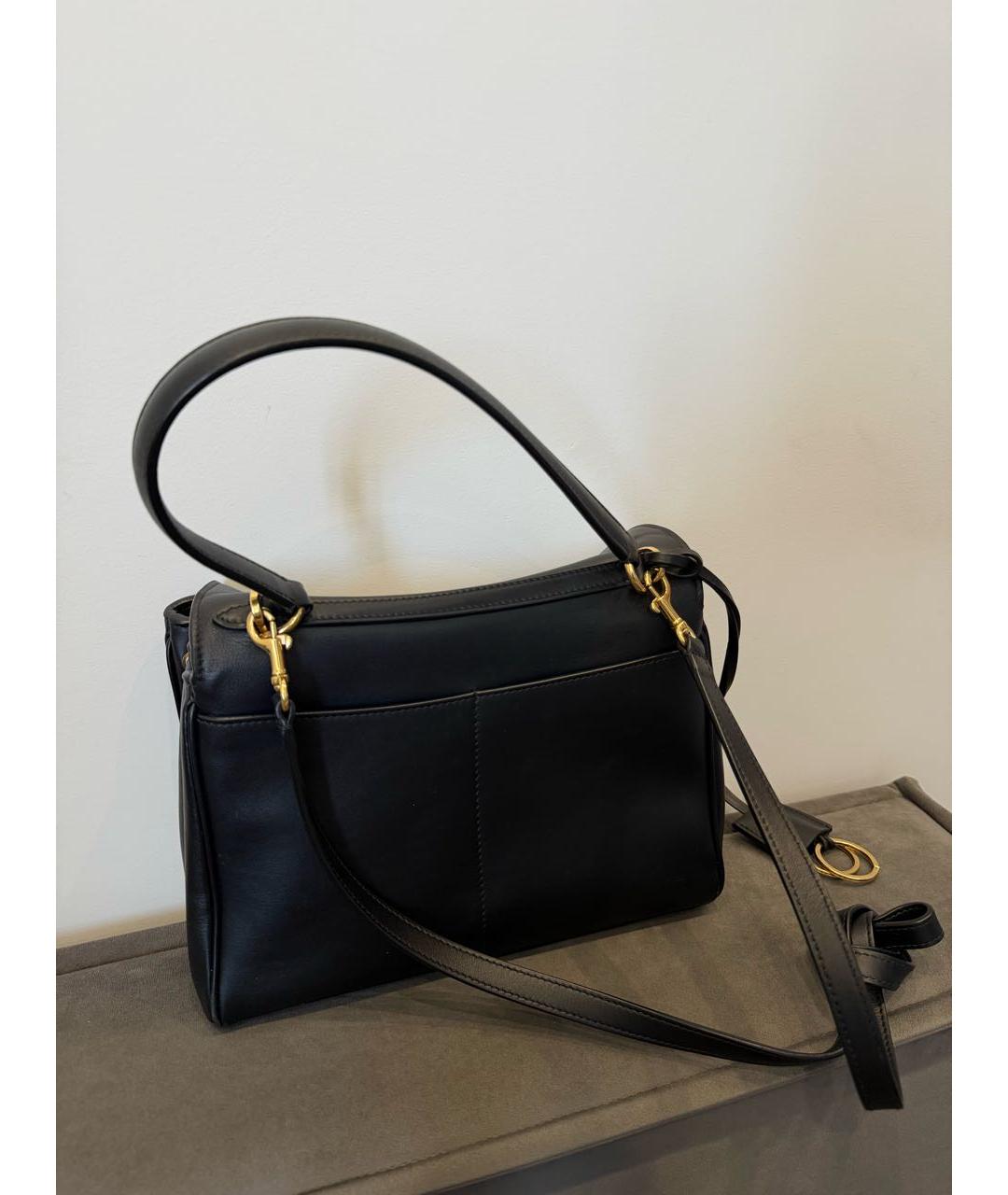 BALENCIAGA Черная кожаная сумка с короткими ручками, фото 3