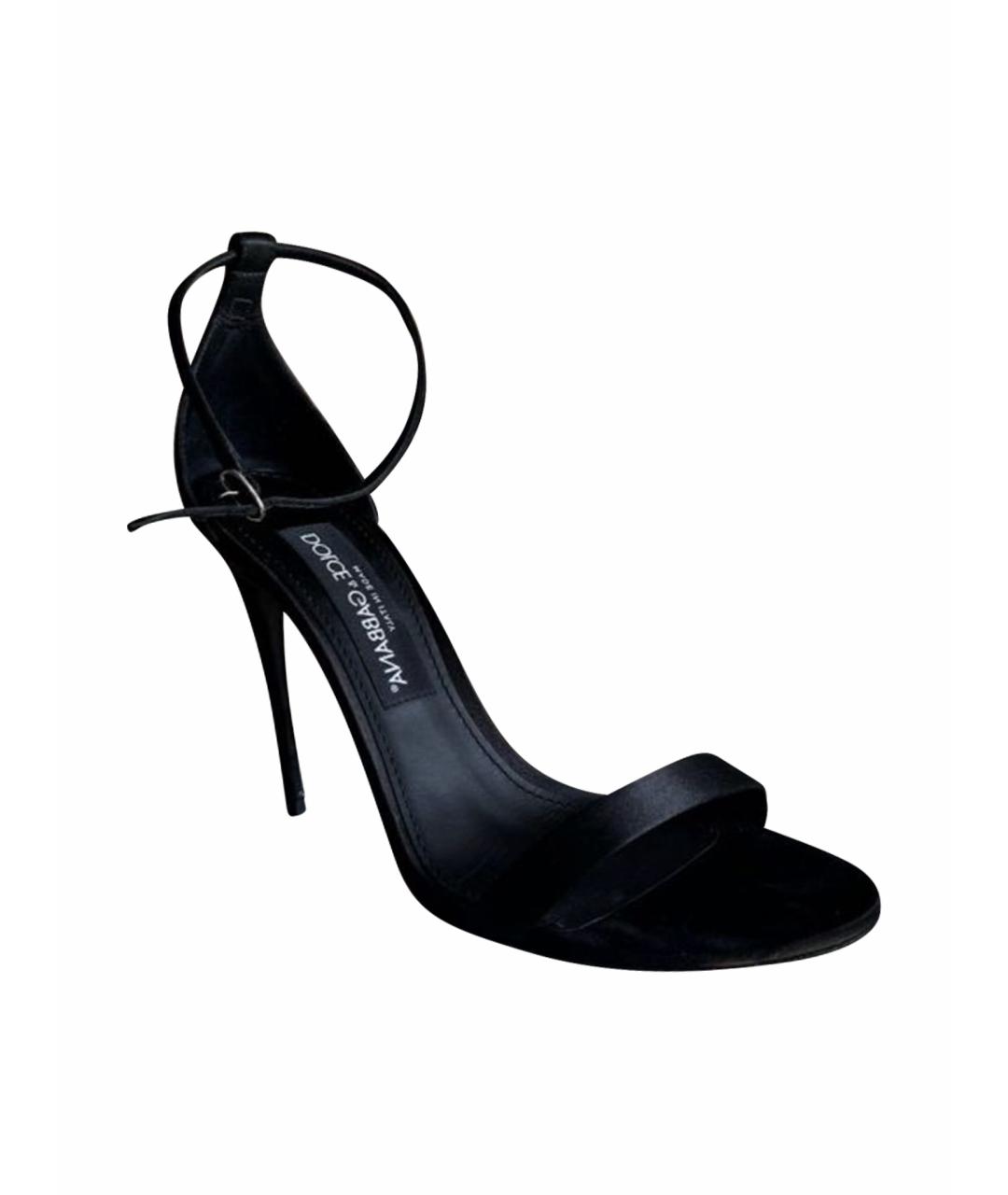 DOLCE&GABBANA Черные босоножки, фото 1