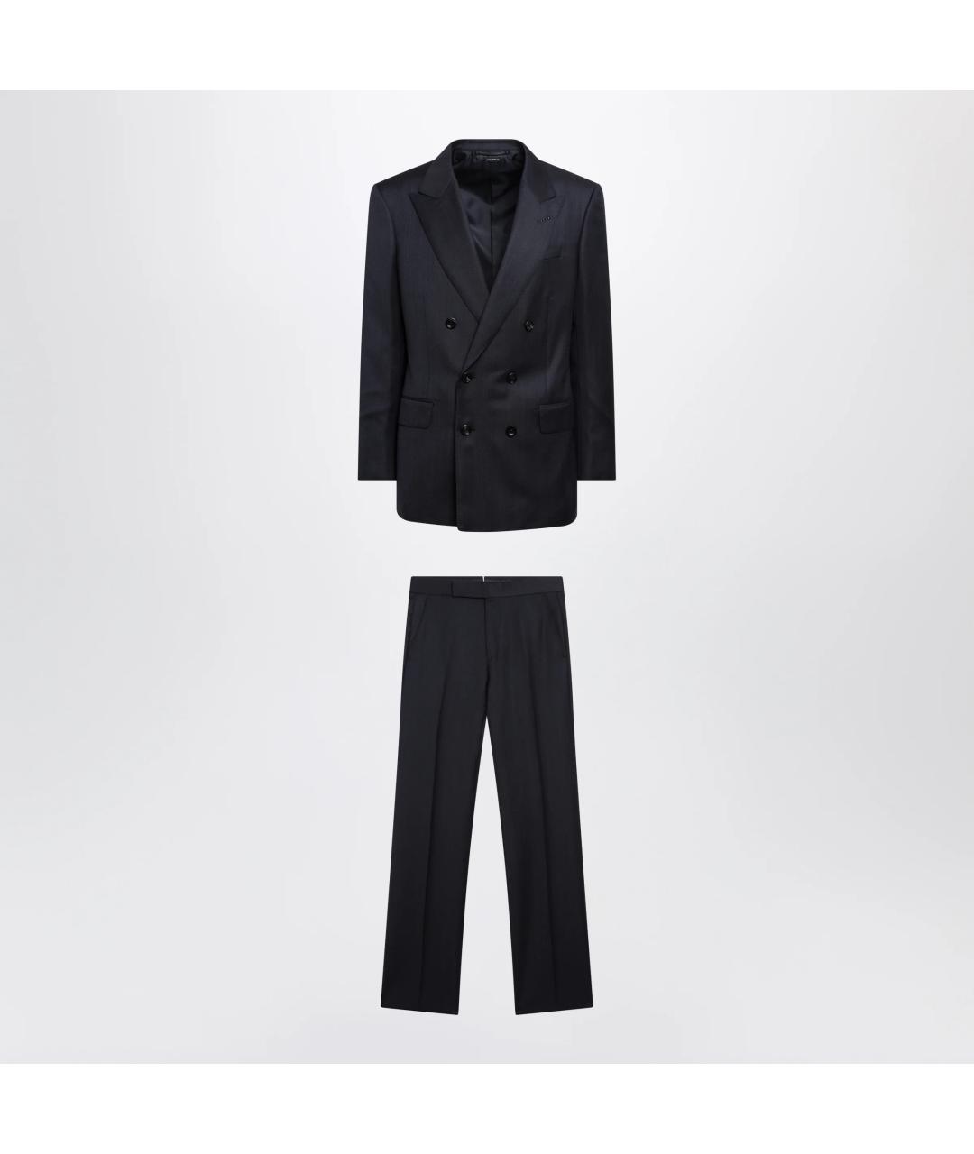 TOM FORD Темно-синий классический костюм, фото 3