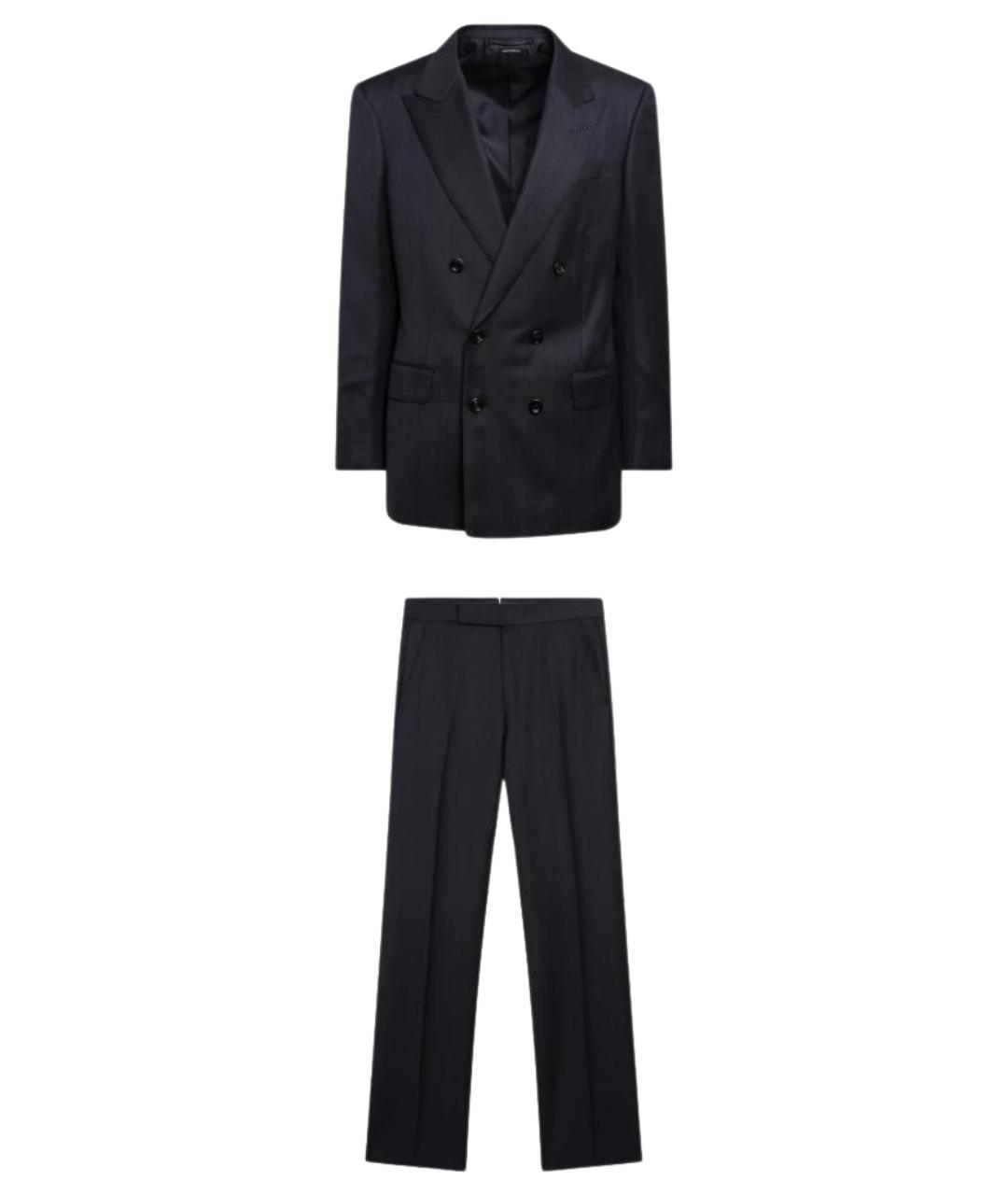 TOM FORD Темно-синий классический костюм, фото 1