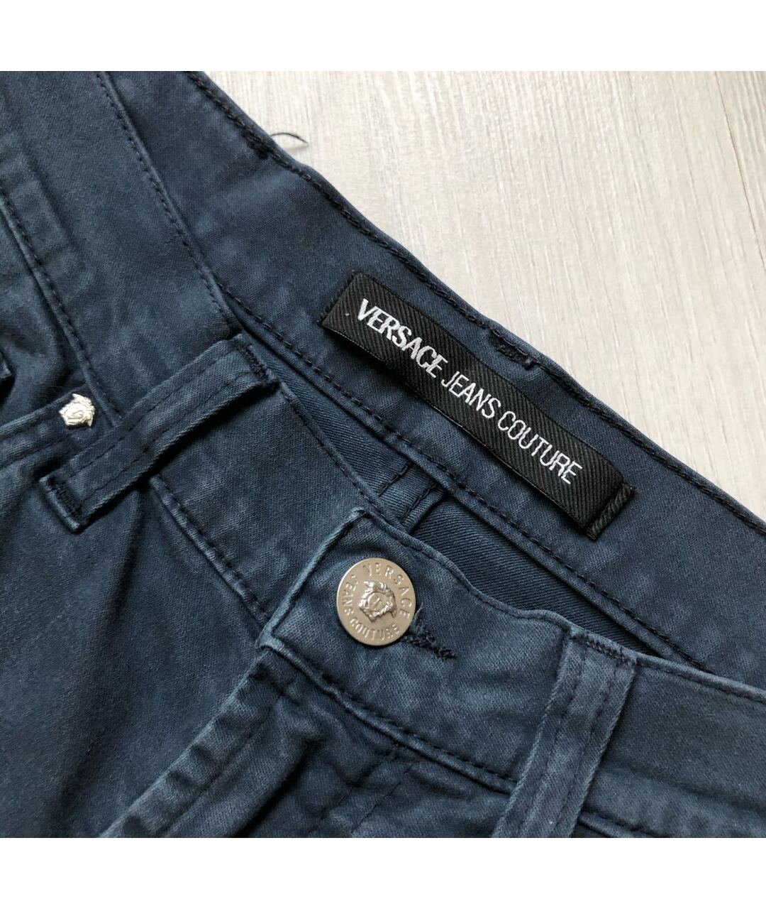 VERSACE JEANS COUTURE Синие прямые джинсы, фото 5