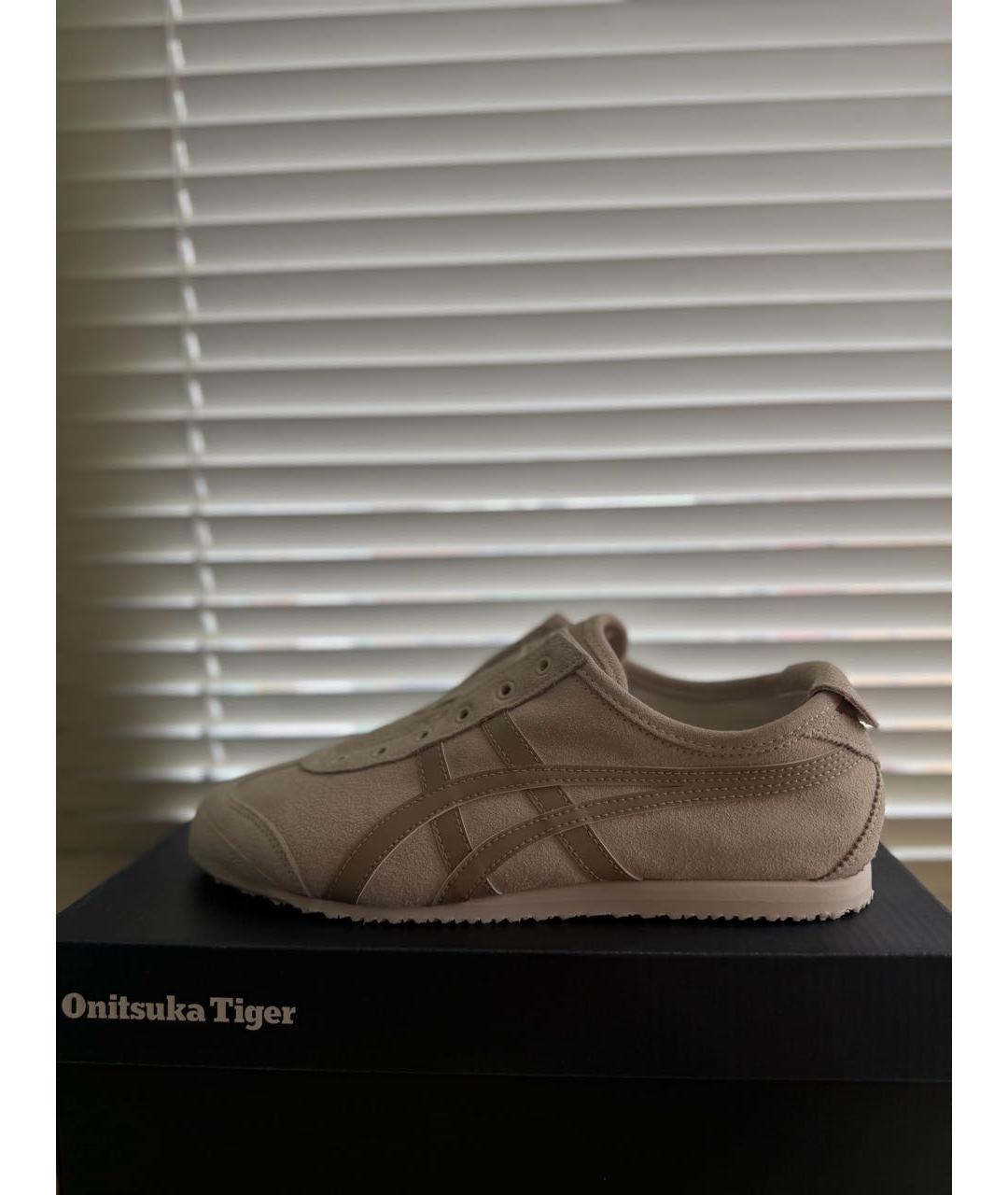 ONITSUKA TIGER Бежевые замшевые кроссовки, фото 5