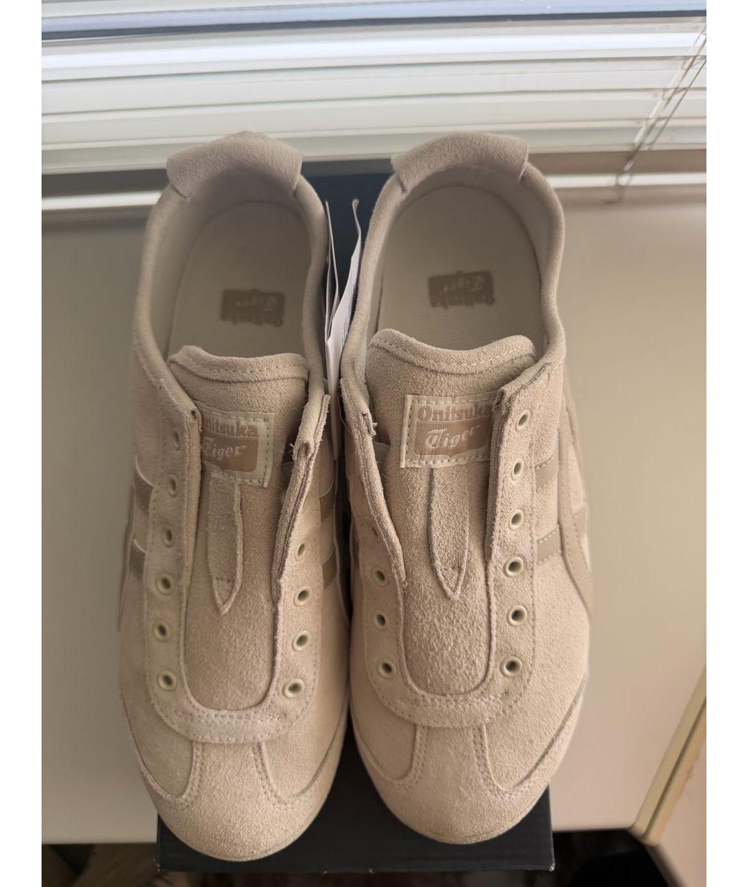 ONITSUKA TIGER Бежевые замшевые кроссовки, фото 3