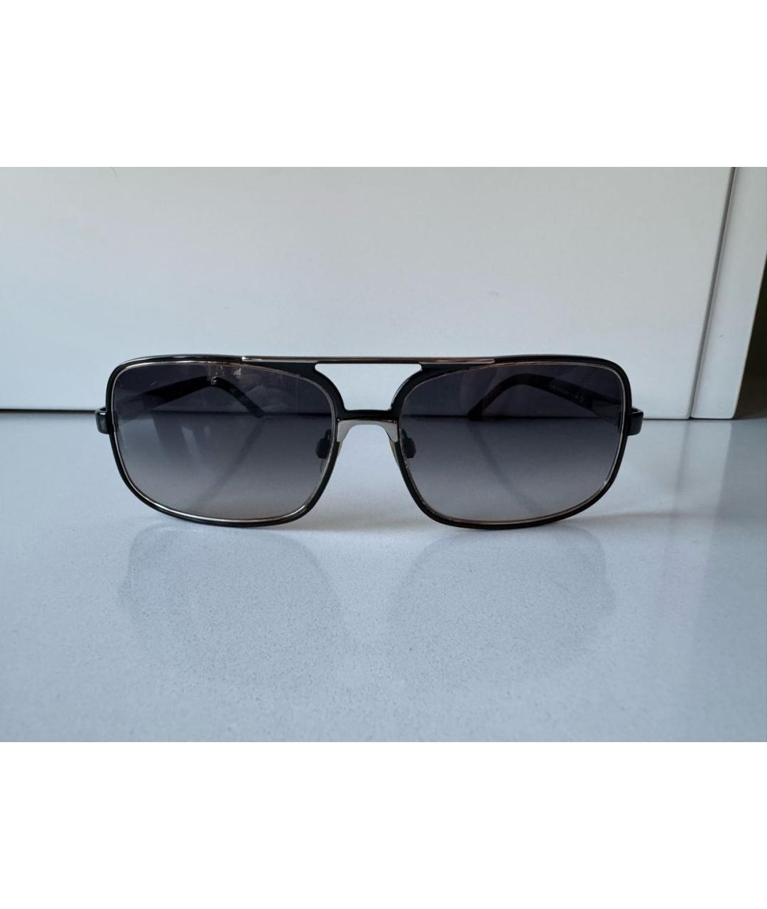 DOLCE&GABBANA Черные металлические солнцезащитные очки, фото 8