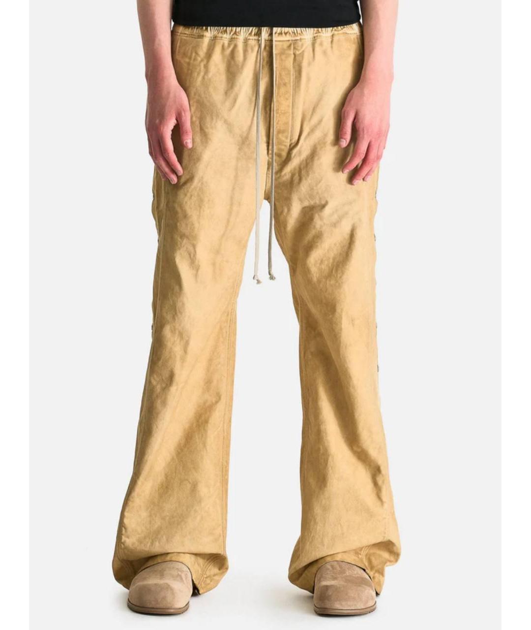 RICK OWENS DRKSHDW Бежевые повседневные брюки, фото 2