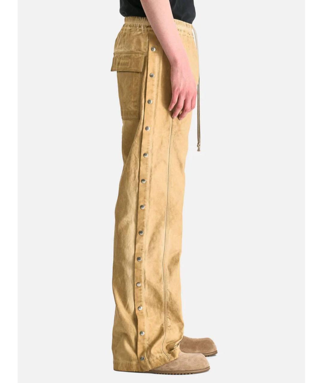 RICK OWENS DRKSHDW Бежевые повседневные брюки, фото 4