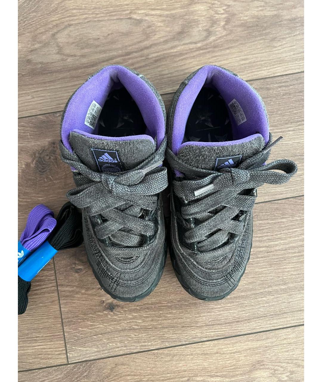 ADIDAS Серые замшевые кроссовки, фото 7