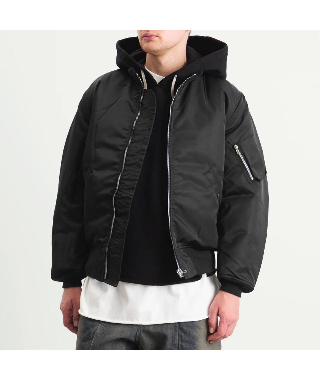 RICK OWENS DRKSHDW Черная нейлоновая куртка, фото 4