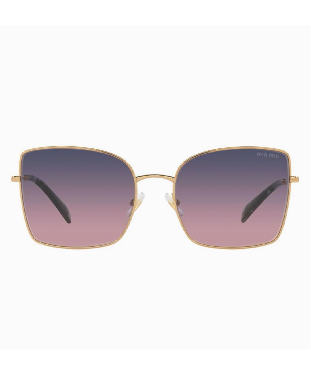 MIU MIU Мульти металлические солнцезащитные очки, фото 1