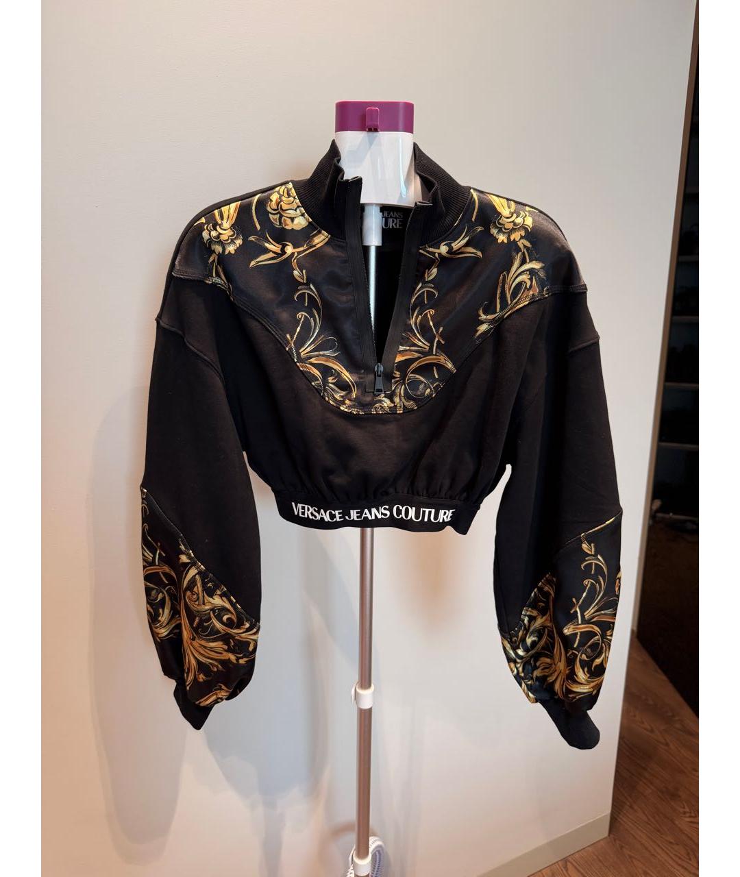VERSACE JEANS COUTURE Черный хлопко-эластановый костюм с юбками, фото 9