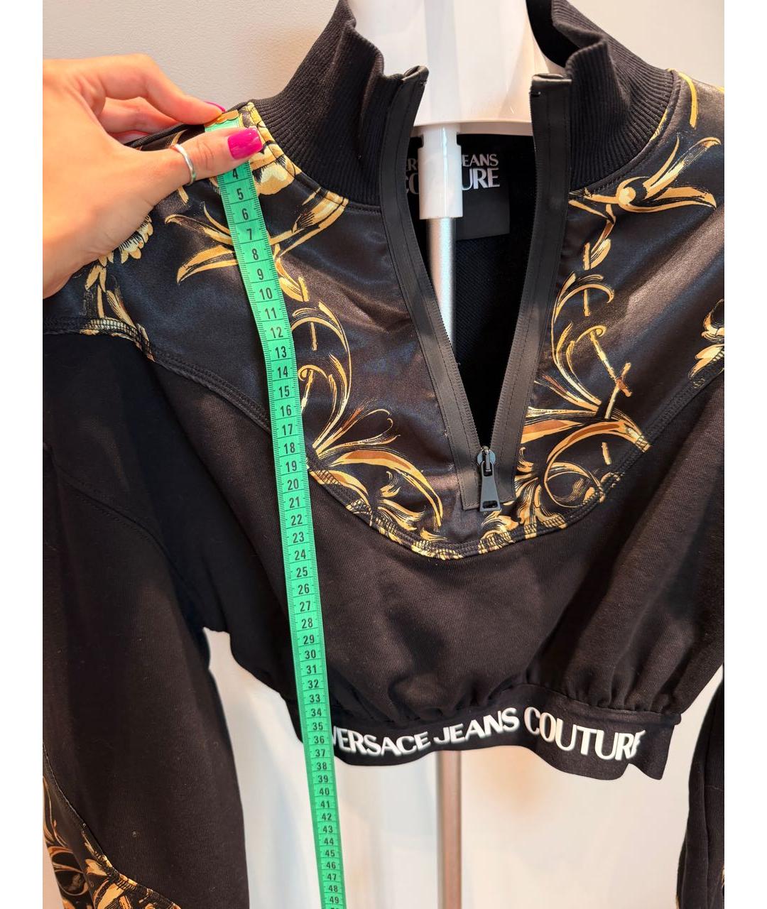 VERSACE JEANS COUTURE Черный хлопко-эластановый костюм с юбками, фото 5