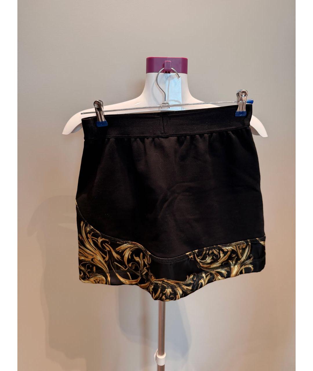 VERSACE JEANS COUTURE Черный хлопко-эластановый костюм с юбками, фото 4