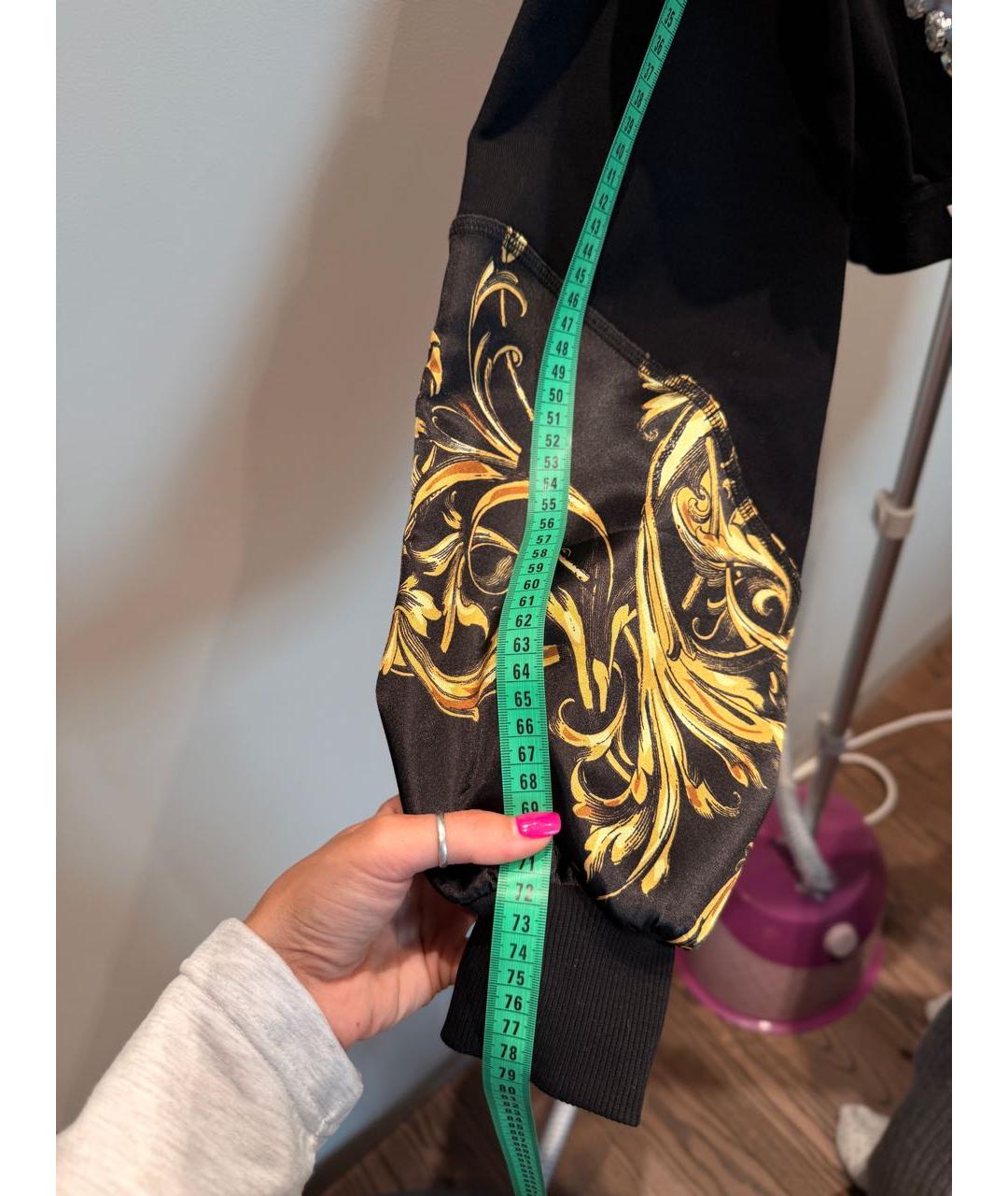 VERSACE JEANS COUTURE Черный хлопко-эластановый костюм с юбками, фото 6