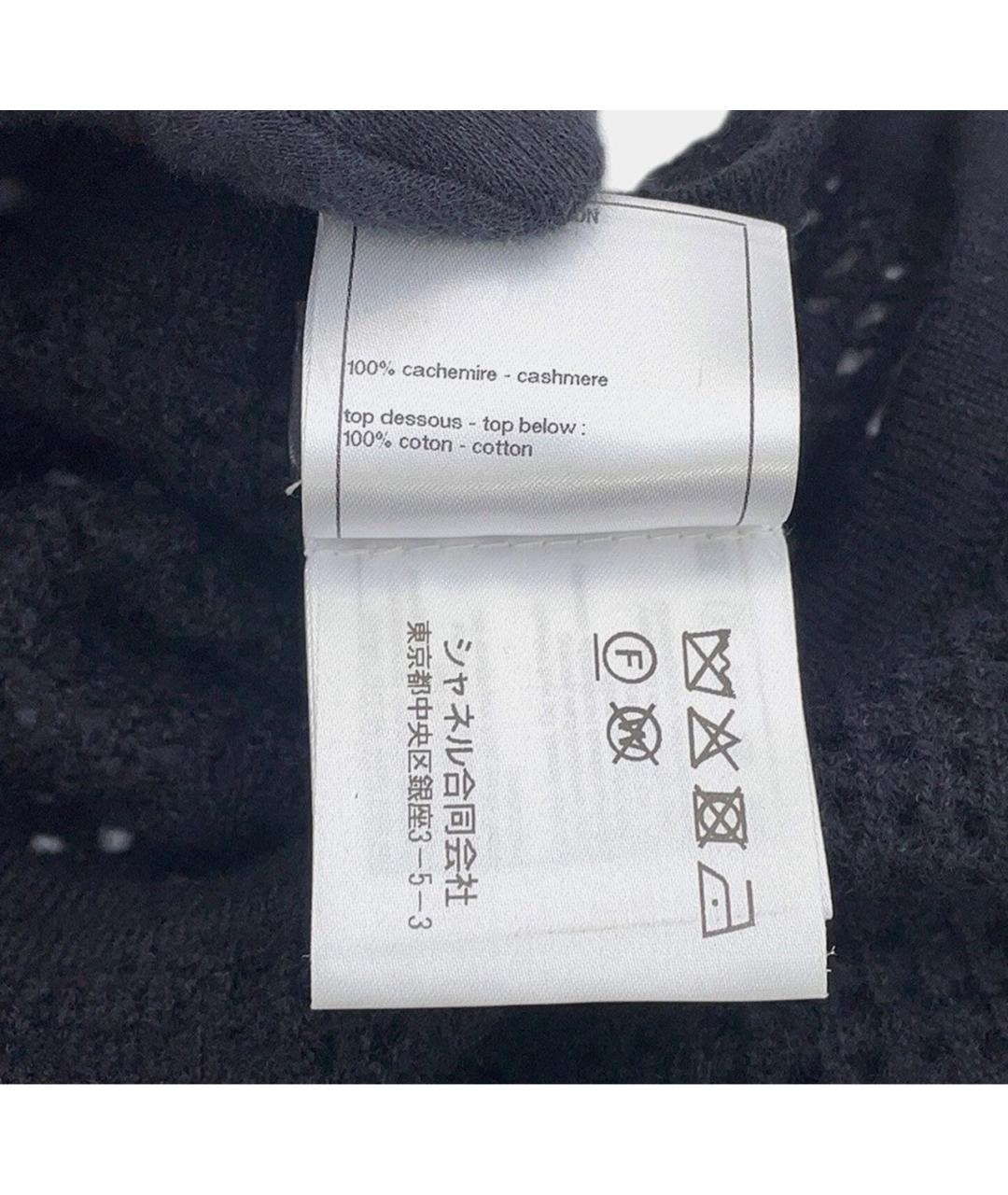 CHANEL Черная хлопковая футболка, фото 8