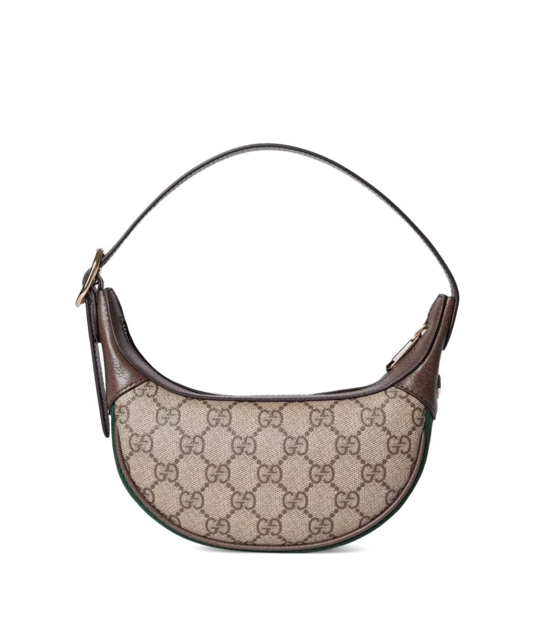 GUCCI Коричневая сумка через плечо из искусственной кожи, фото 4