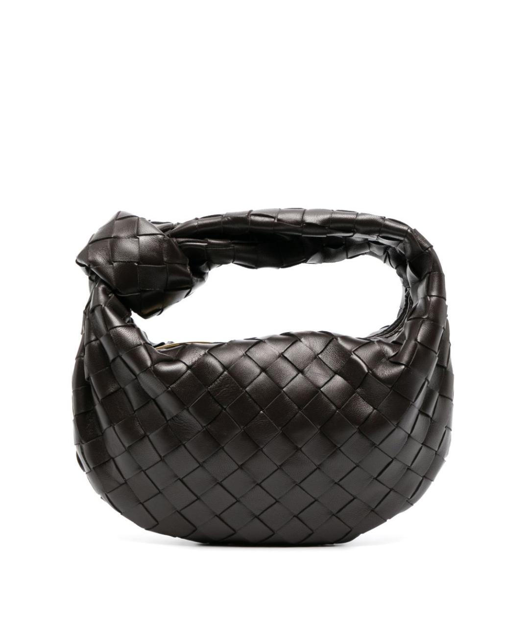 BOTTEGA VENETA Коричневая кожаная сумка через плечо, фото 1