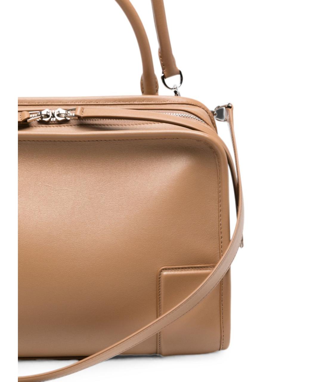 LOEWE Коричневая кожаная сумка через плечо, фото 5