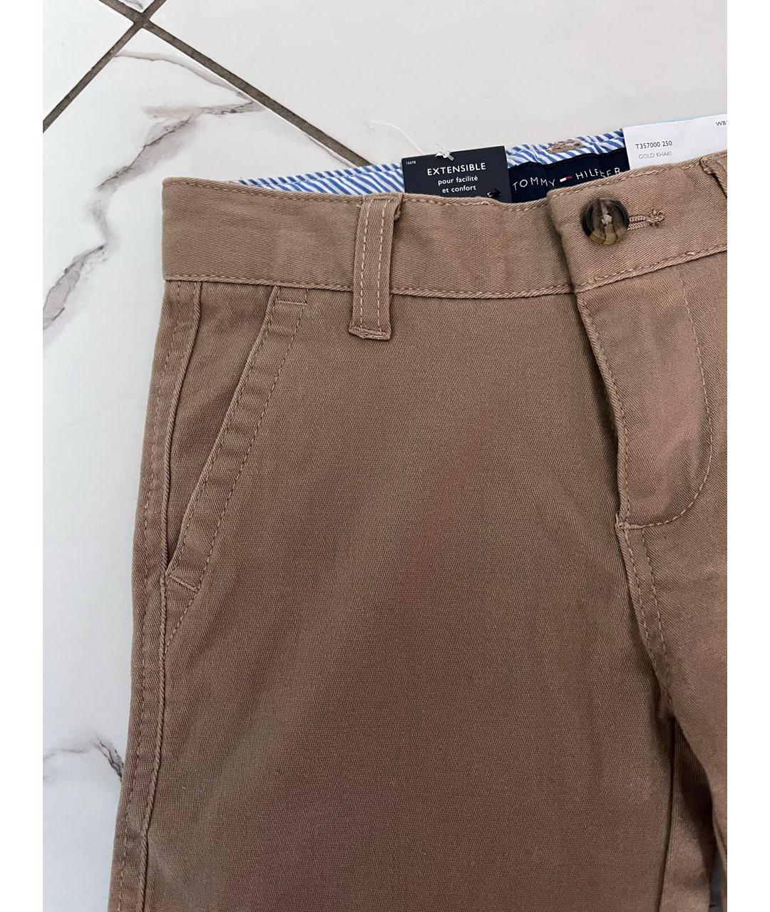 HILFIGER COLLECTION Коричневые хлопковые брюки и шорты, фото 4
