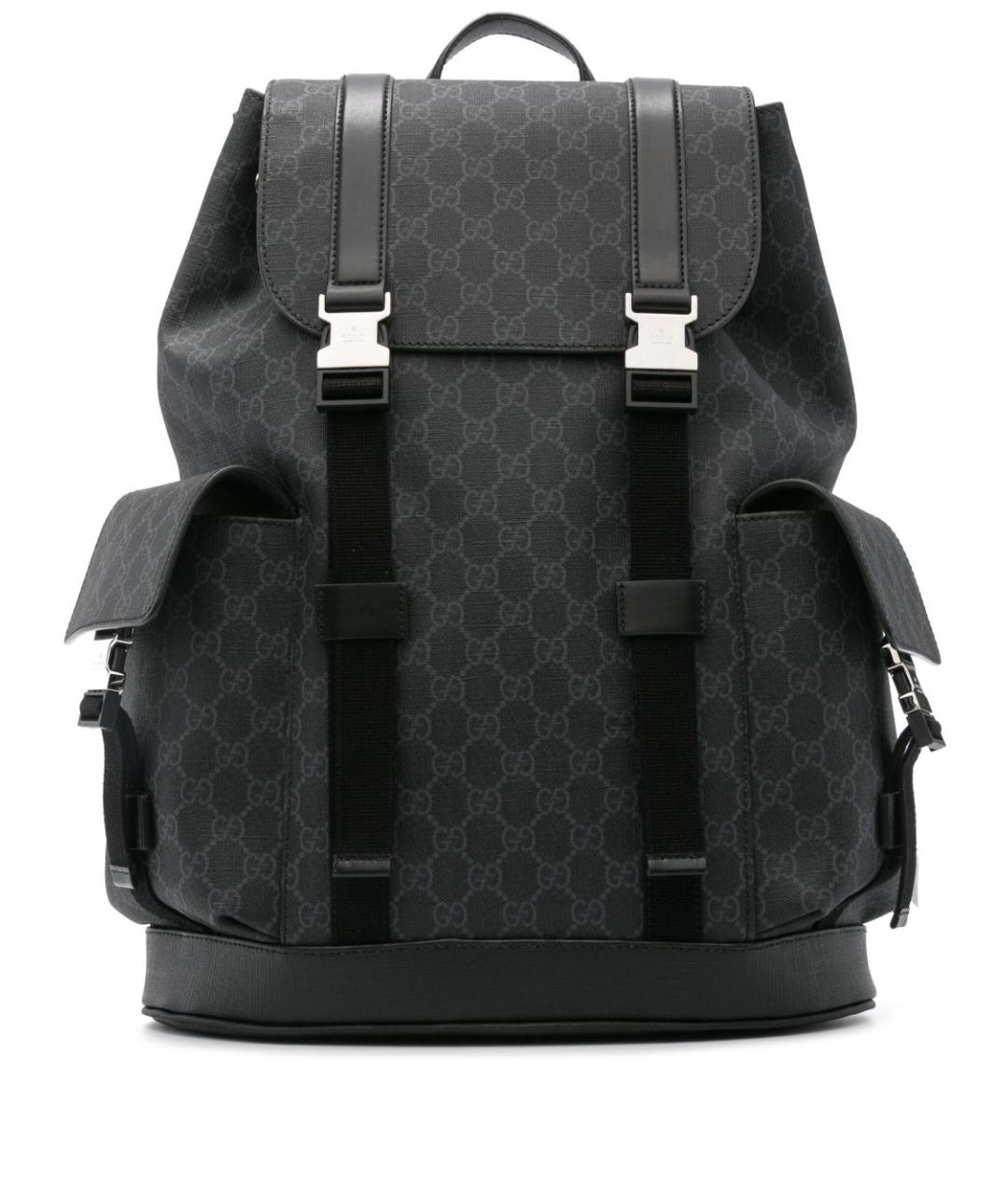 GUCCI Черный рюкзак из искусственной кожи, фото 1