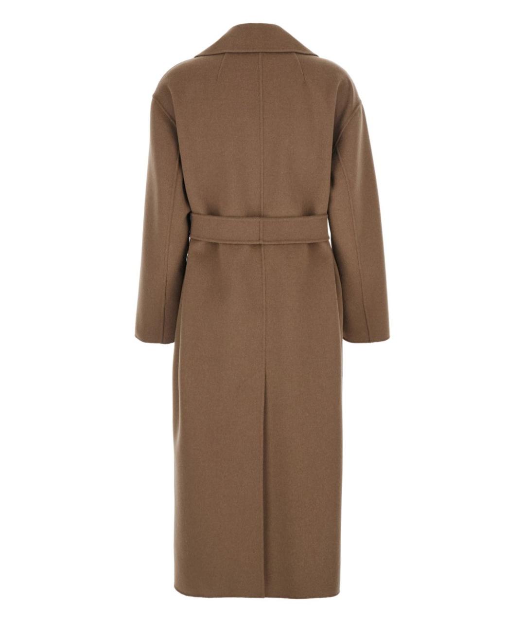 'S MAX MARA Коричневое шерстяное пальто, фото 2