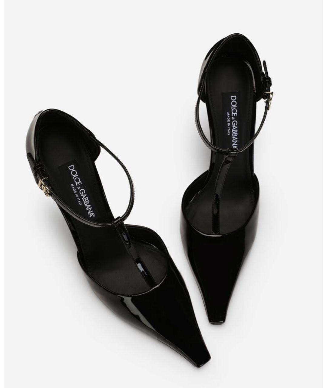 DOLCE&GABBANA Черные туфли из лакированной кожи, фото 6