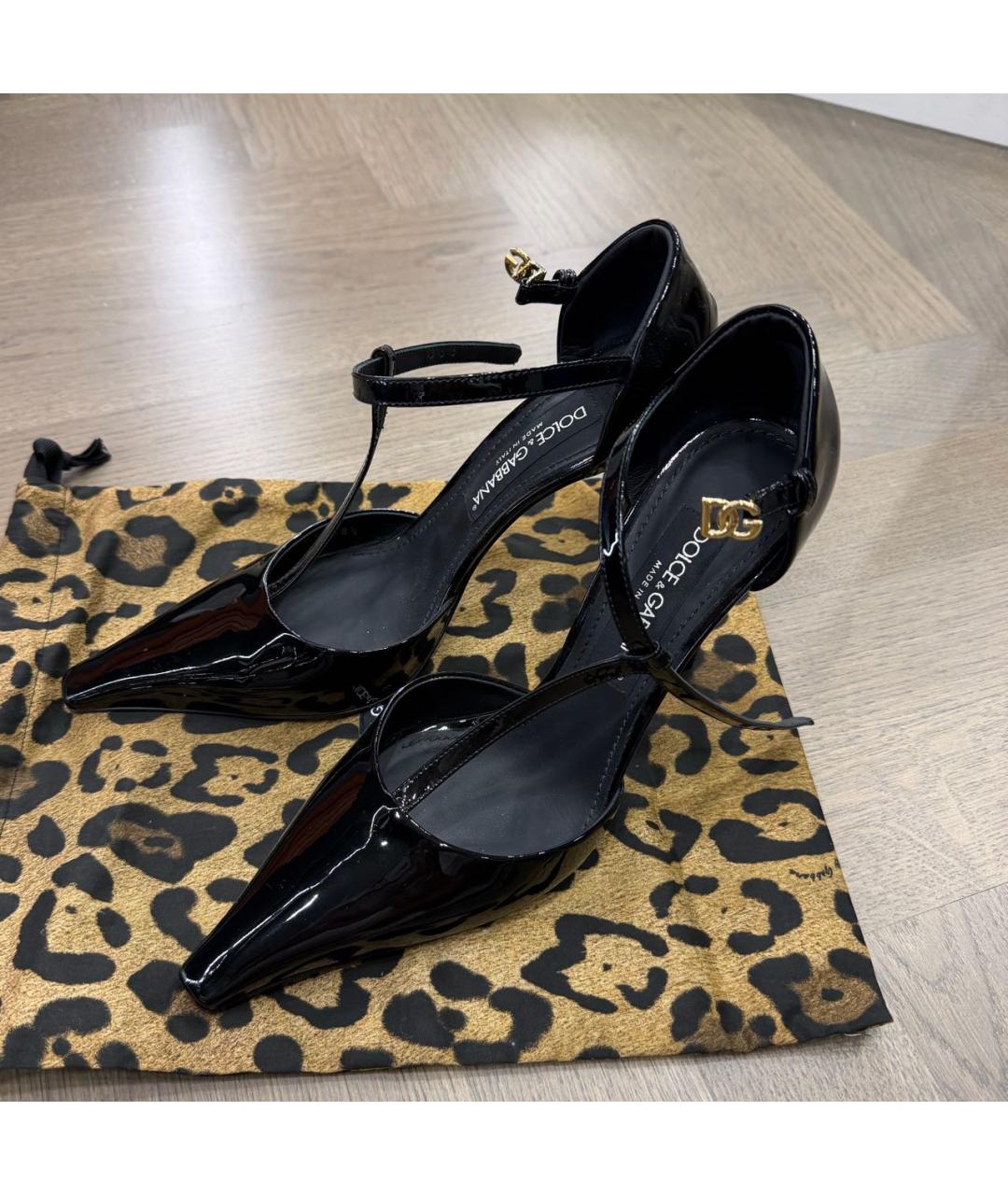 DOLCE&GABBANA Черные туфли из лакированной кожи, фото 3