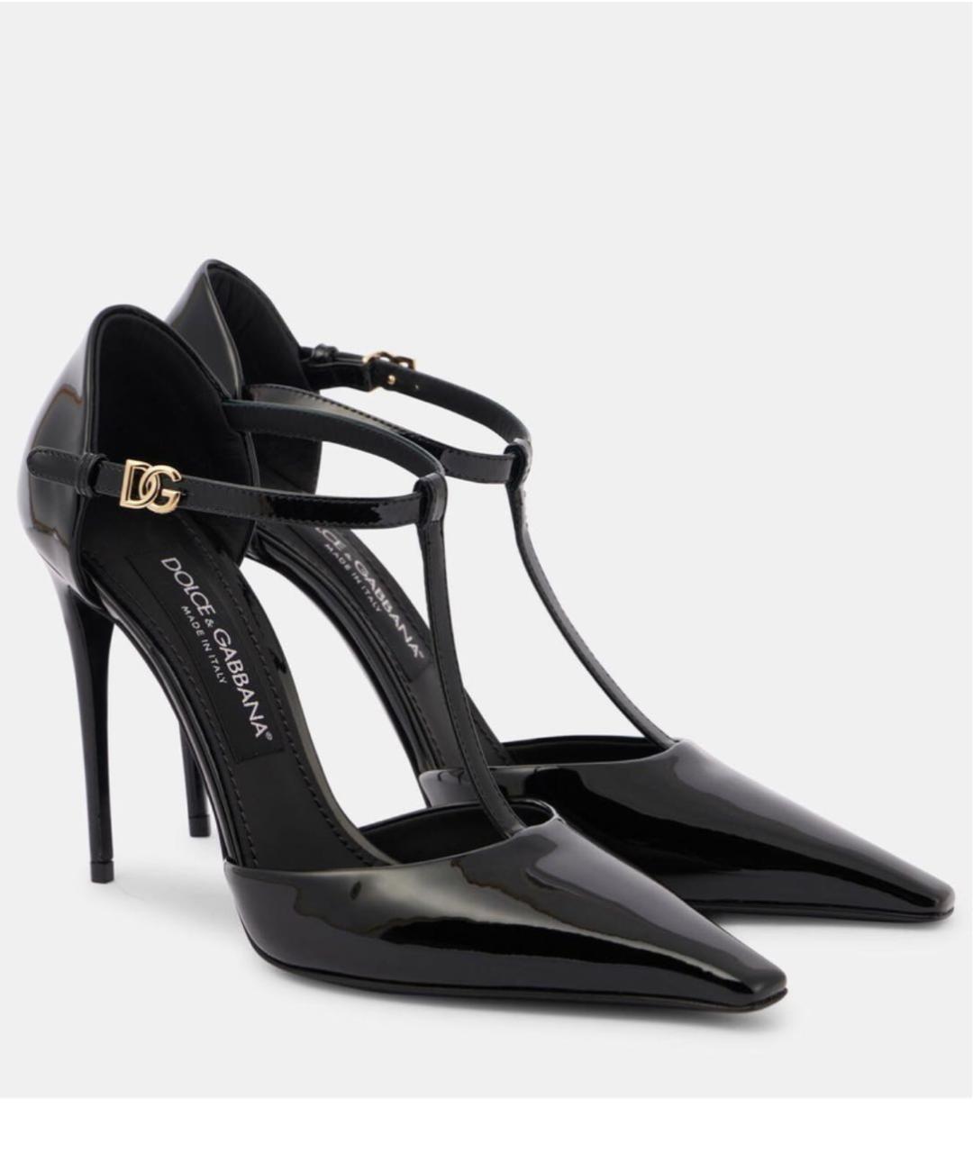 DOLCE&GABBANA Черные туфли из лакированной кожи, фото 2
