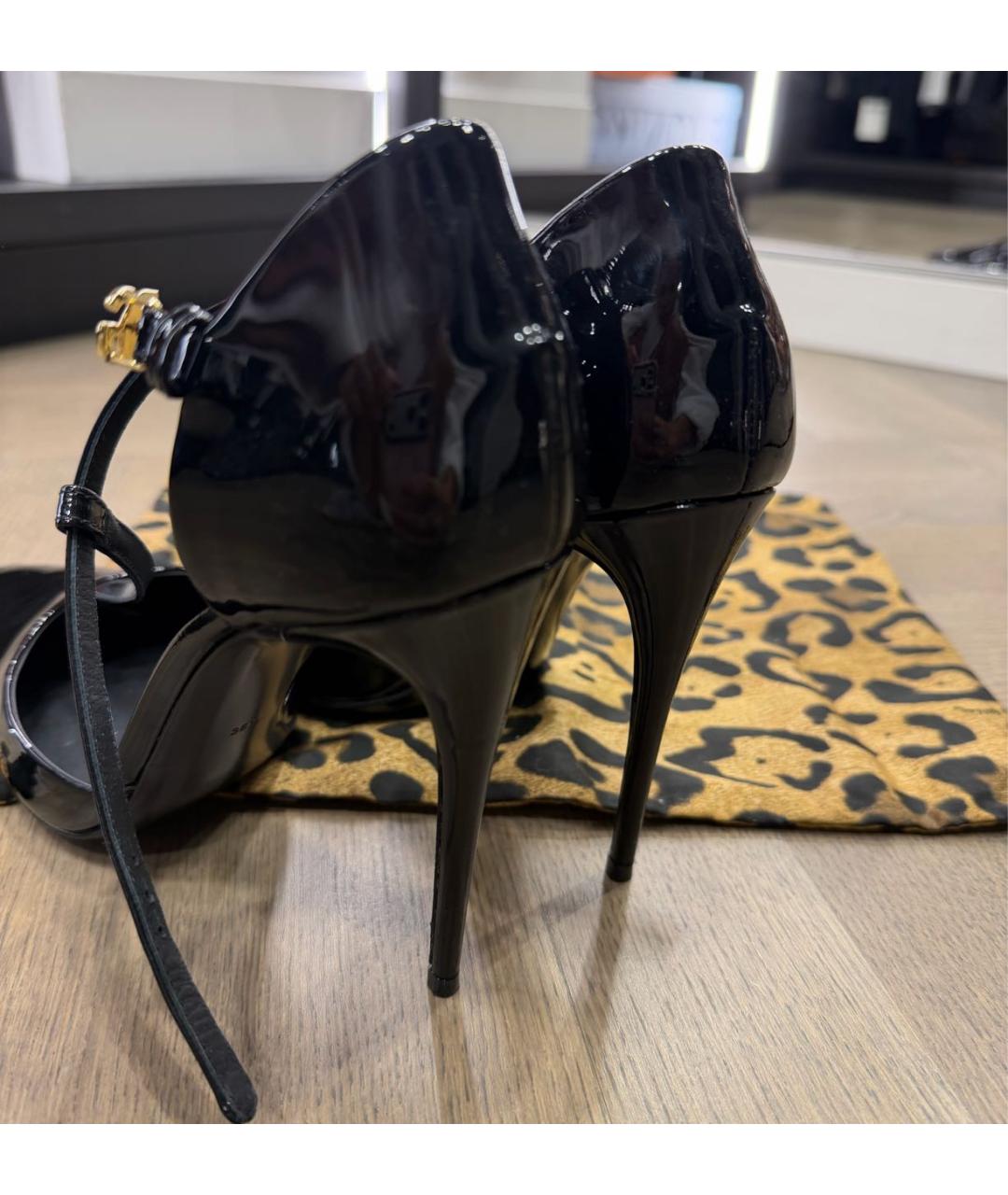 DOLCE&GABBANA Черные туфли из лакированной кожи, фото 7