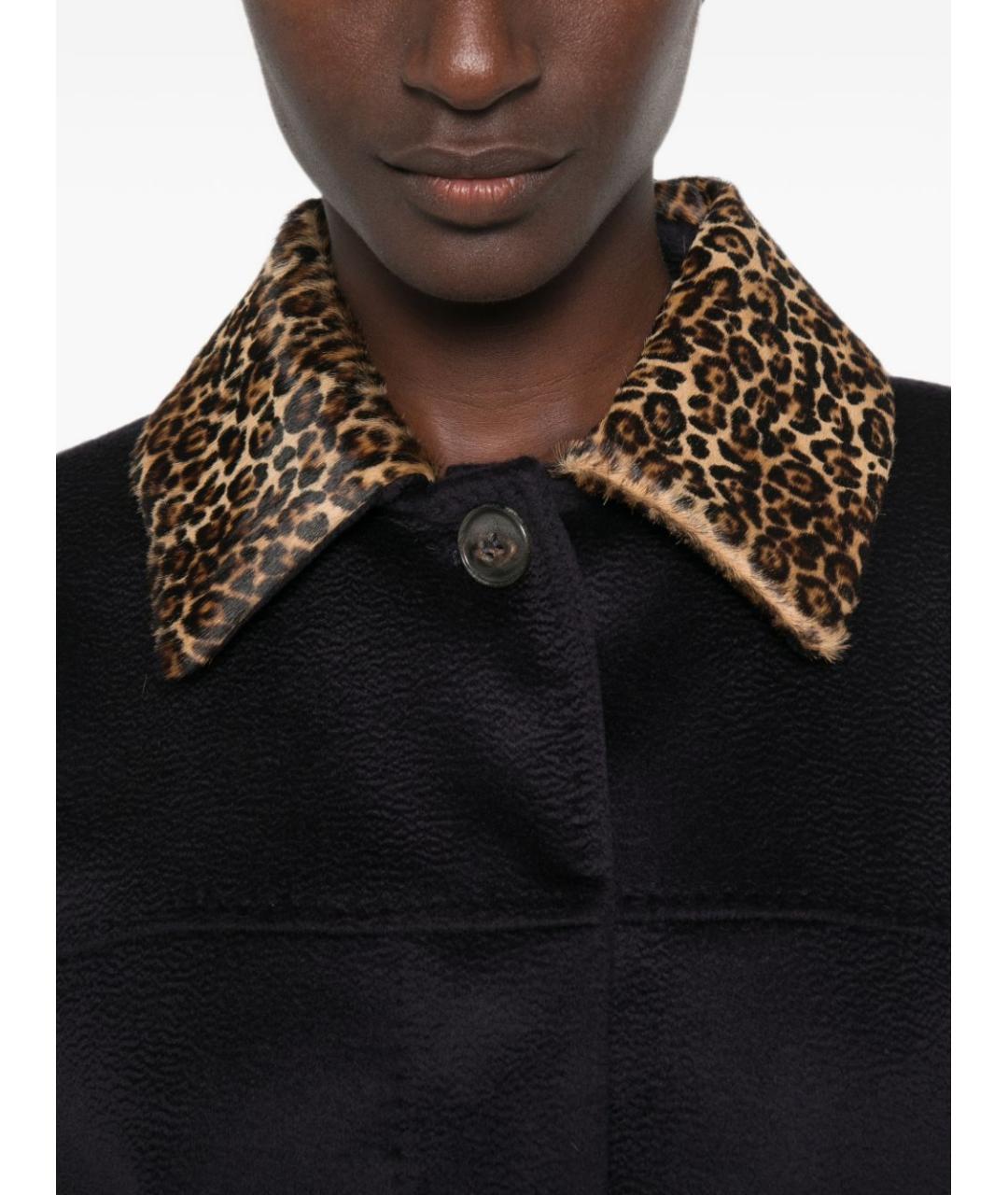 MAX MARA Синее шерстяное пальто, фото 3