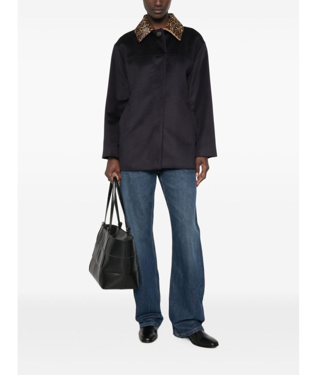 MAX MARA Синее шерстяное пальто, фото 2