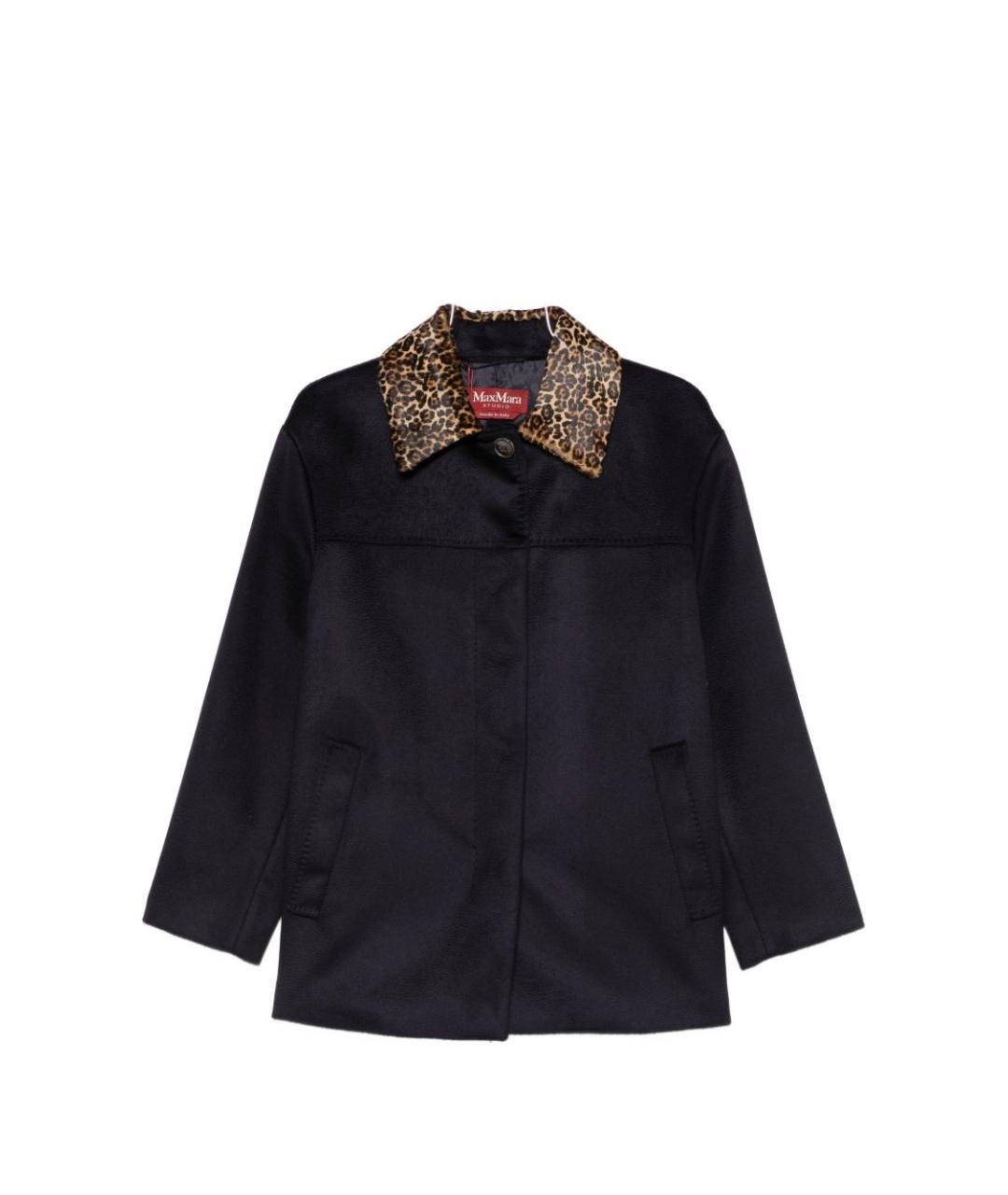 MAX MARA Синее шерстяное пальто, фото 1