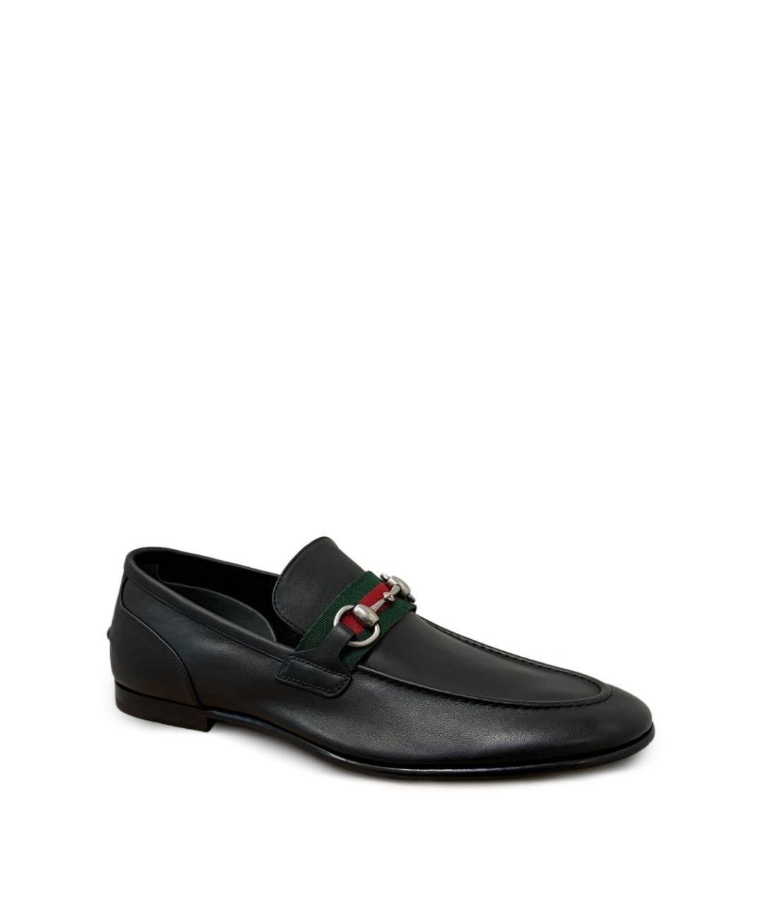 GUCCI Черные кожаные лоферы, фото 3