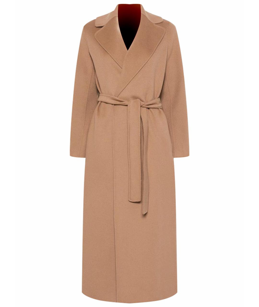 'S MAX MARA Бежевое шерстяное пальто, фото 1