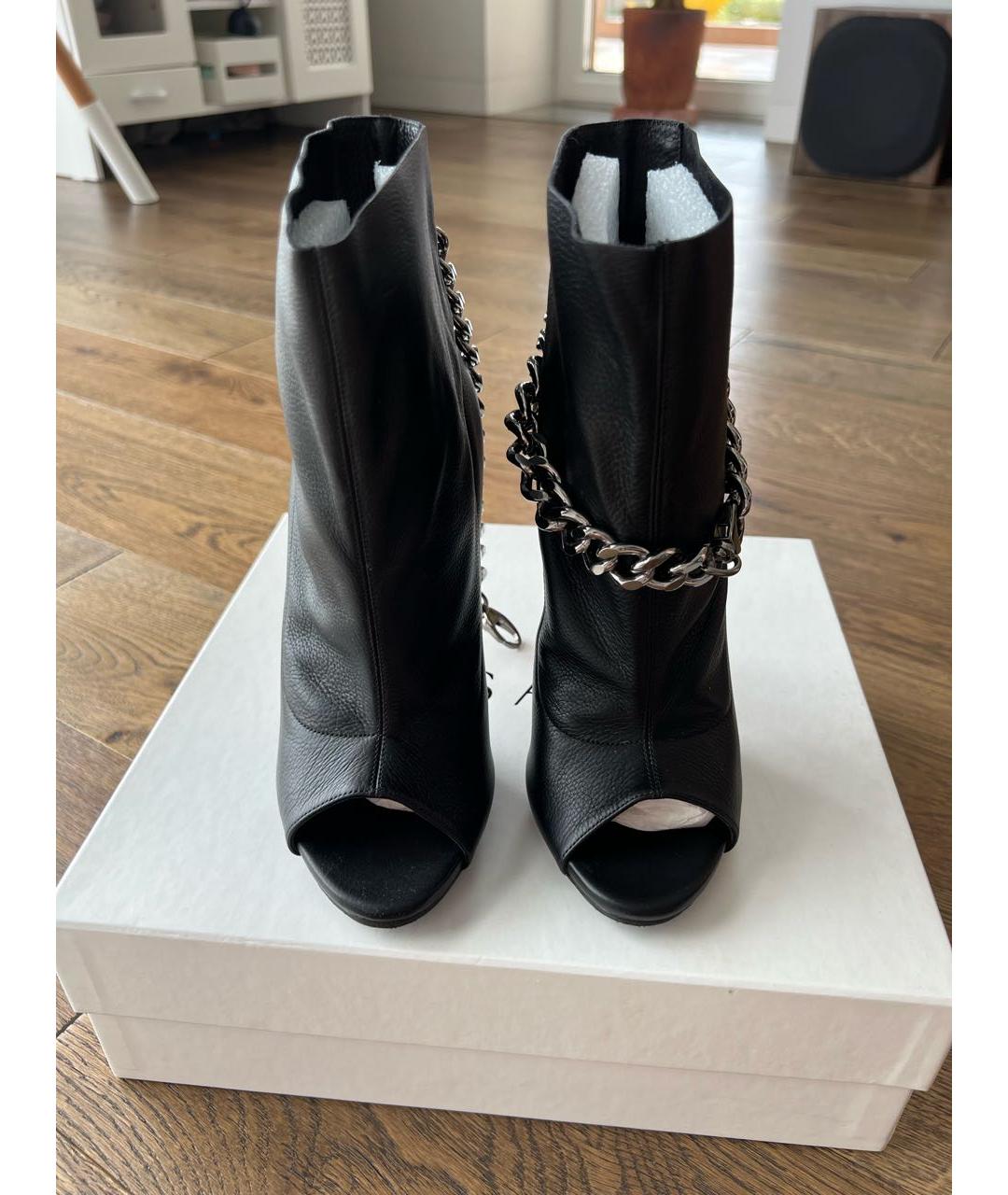 CASADEI Черные кожаные ботильоны, фото 2