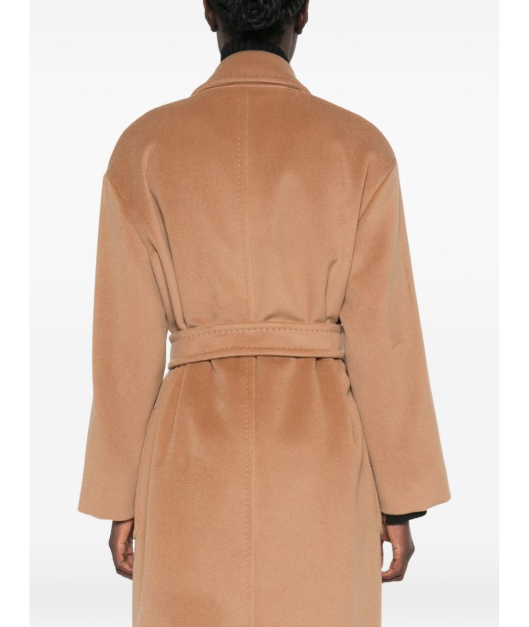 MAX MARA Бежевое шерстяное пальто, фото 4