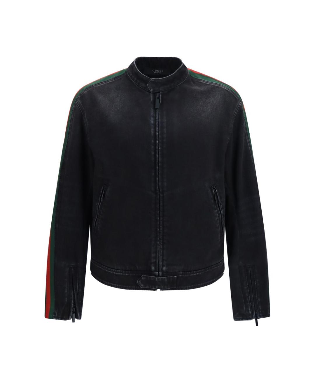 GUCCI Черная деним куртка, фото 1