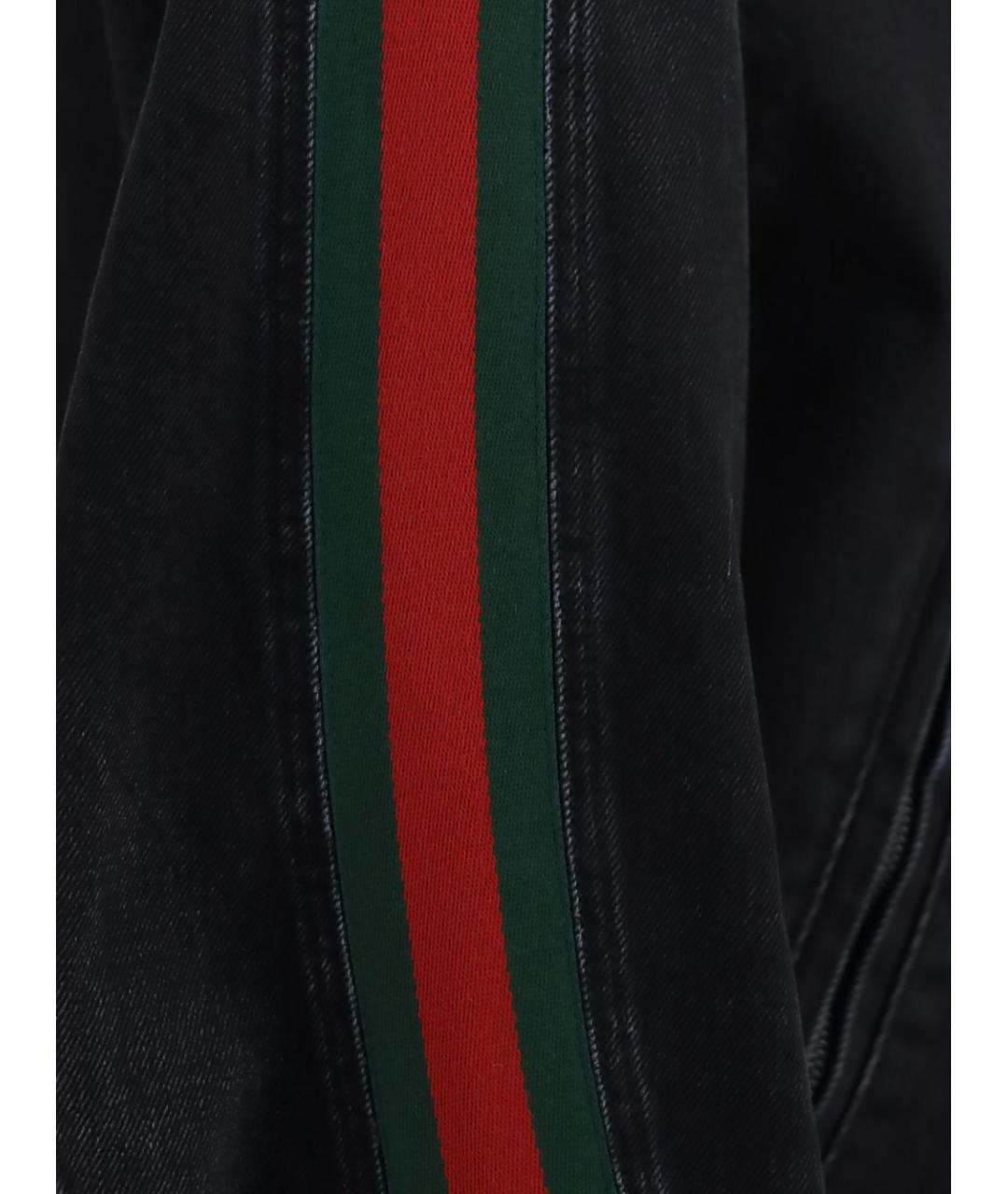 GUCCI Черная деним куртка, фото 3