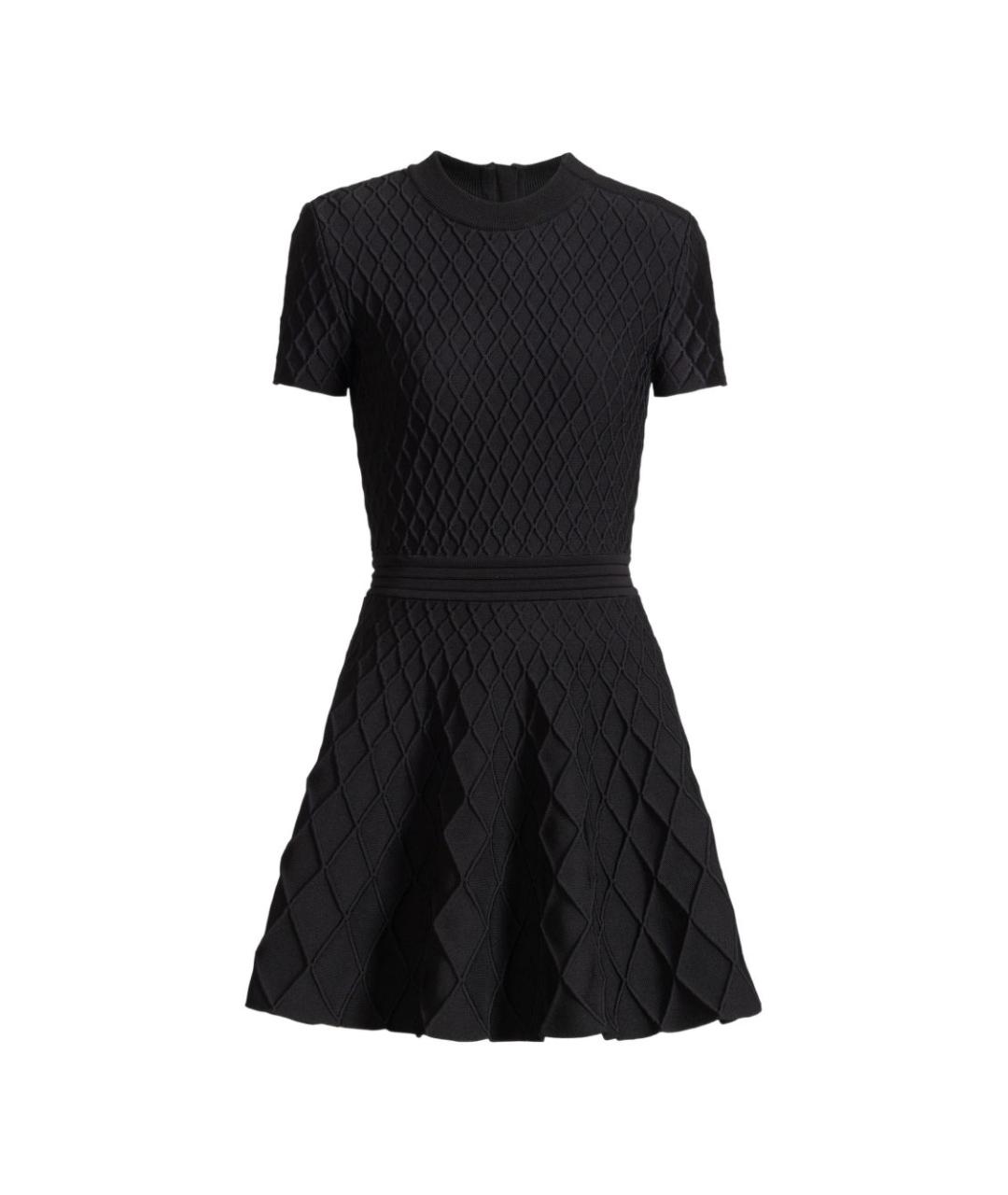 BALMAIN Черное вискозное повседневное платье, фото 1