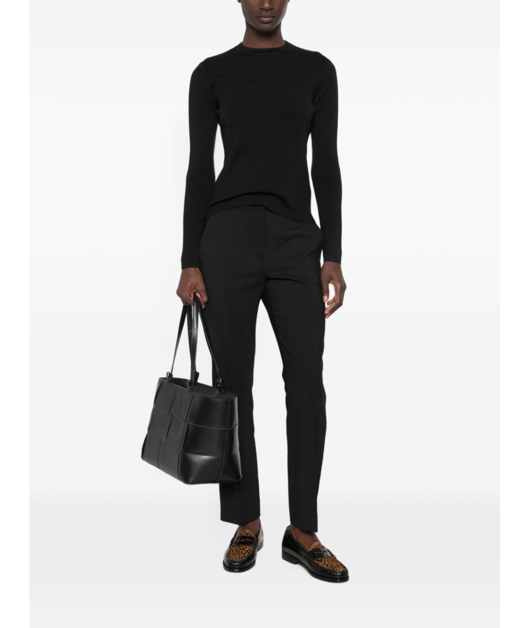 MAX MARA Черный шерстяной джемпер / свитер, фото 4